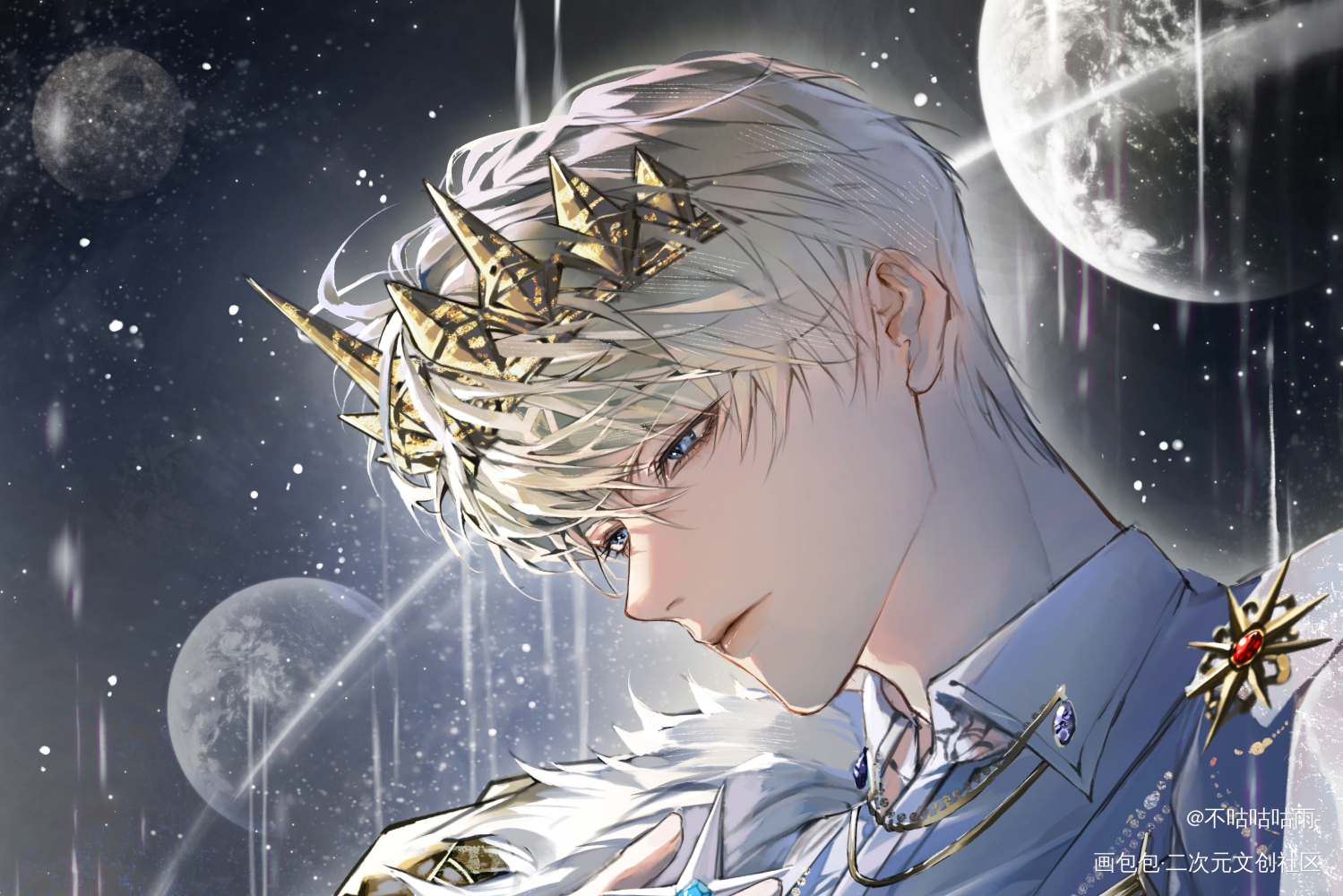 从此群星成为牢笼_恋与深空恋与深空沈星回沈星回绘画作品