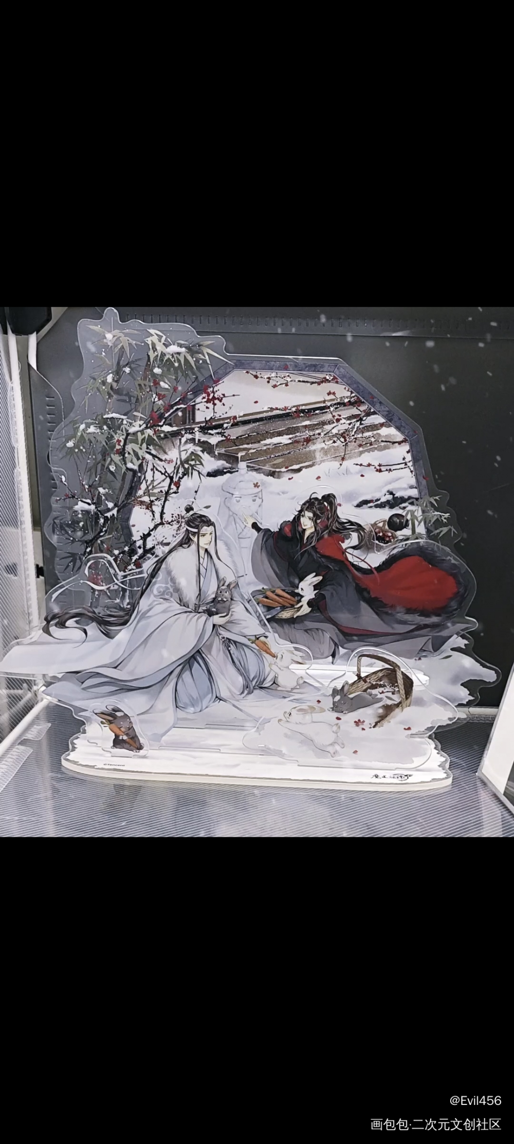 蓝湛，蓝湛，你看我堆的雪人像不像你_魔道祖师谷美分享蓝忘机·魔道祖师魏无羡·魔道祖师绘画作品