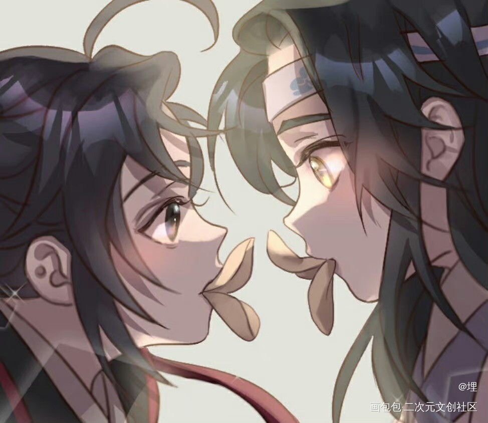 _魔道祖师蓝忘机·魔道祖师魏无羡·魔道祖师蓝忘机魏无羡可爱Q版绘画作品