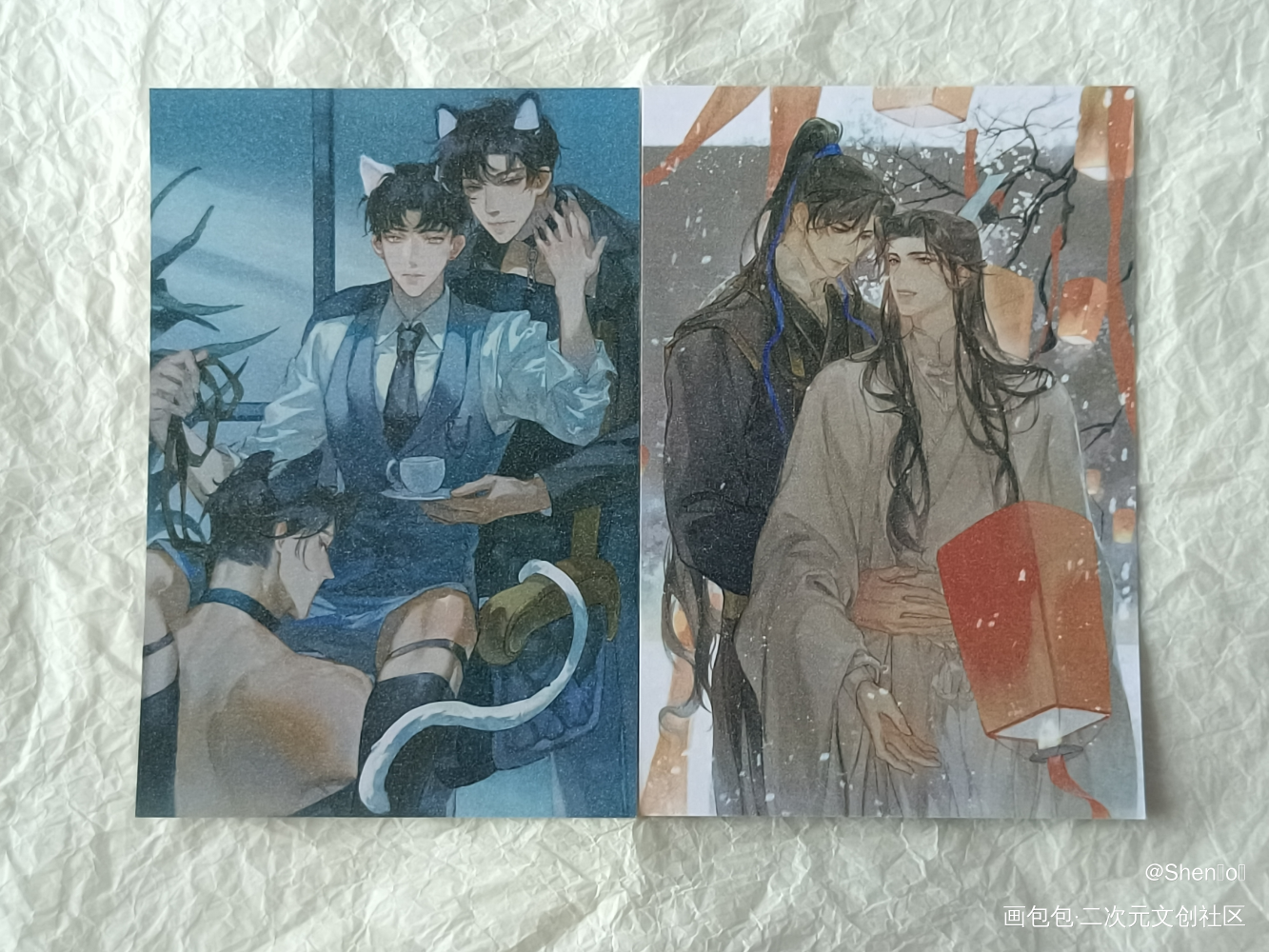 _二哈和他的白猫师尊无料返图绘画作品