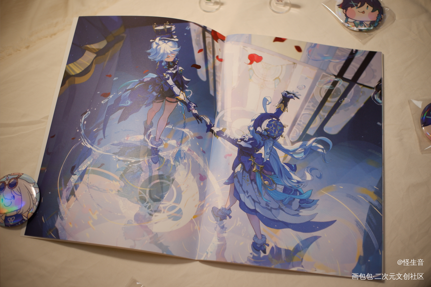 发一发周边实物图_原神绘画作品