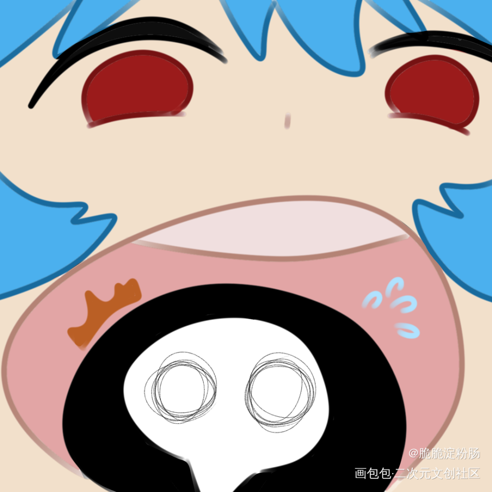 摸摸鱼_EVA摸鱼页绘画作品