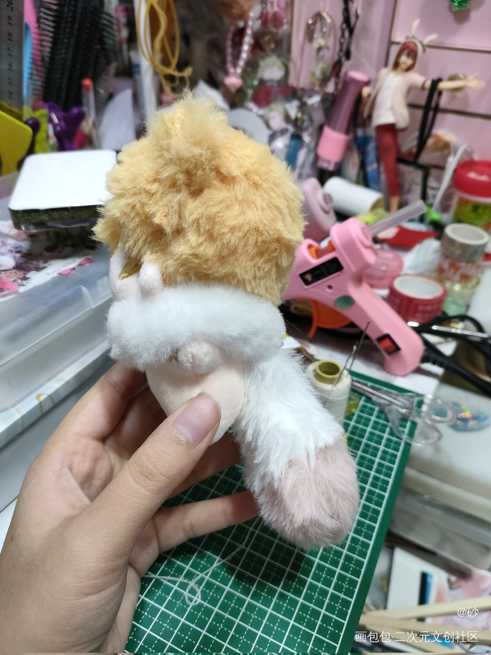 之前想做的尾巴終於做了！！！_手作娘高质量美谷绘画作品