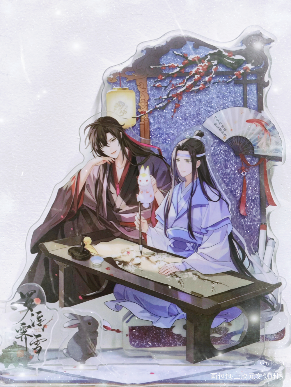 罗浮霁雪流沙立牌_魔道祖师谷美分享蓝忘机·魔道祖师魏无羡·魔道祖师绘画作品