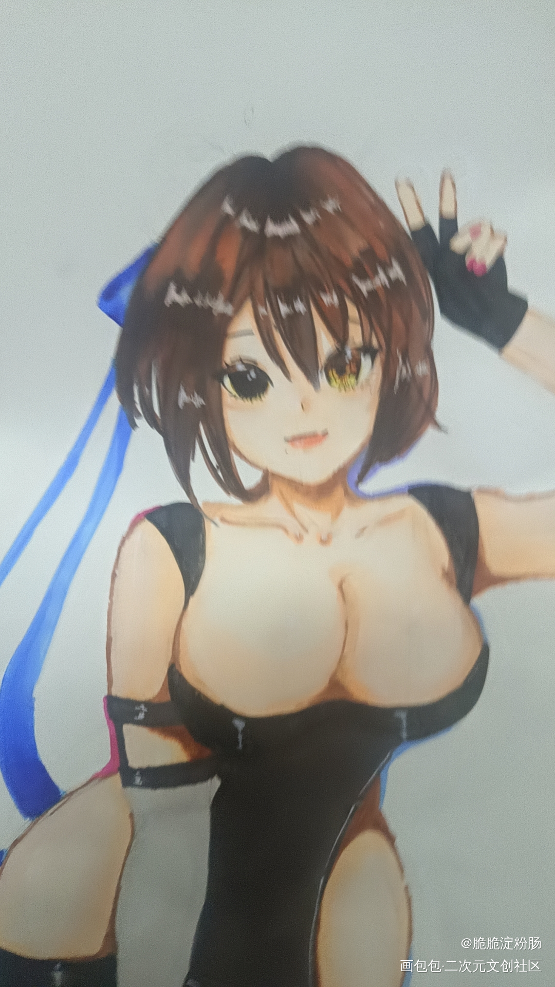 上课摸摸鱼_摸鱼页手绘绘画作品