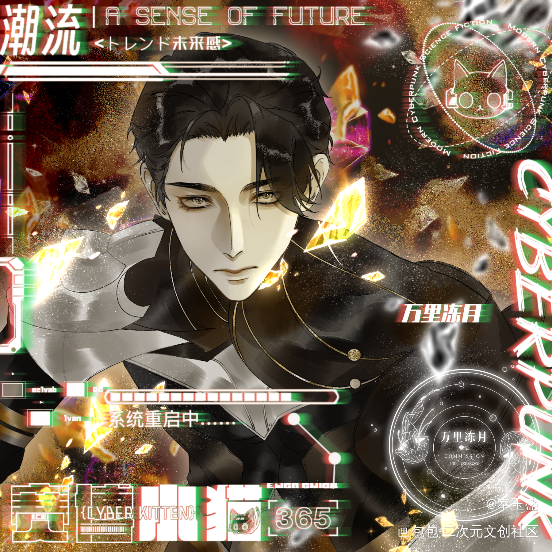 最后之后。_王者荣耀铠平涂头像同人摸鱼绘画作品
