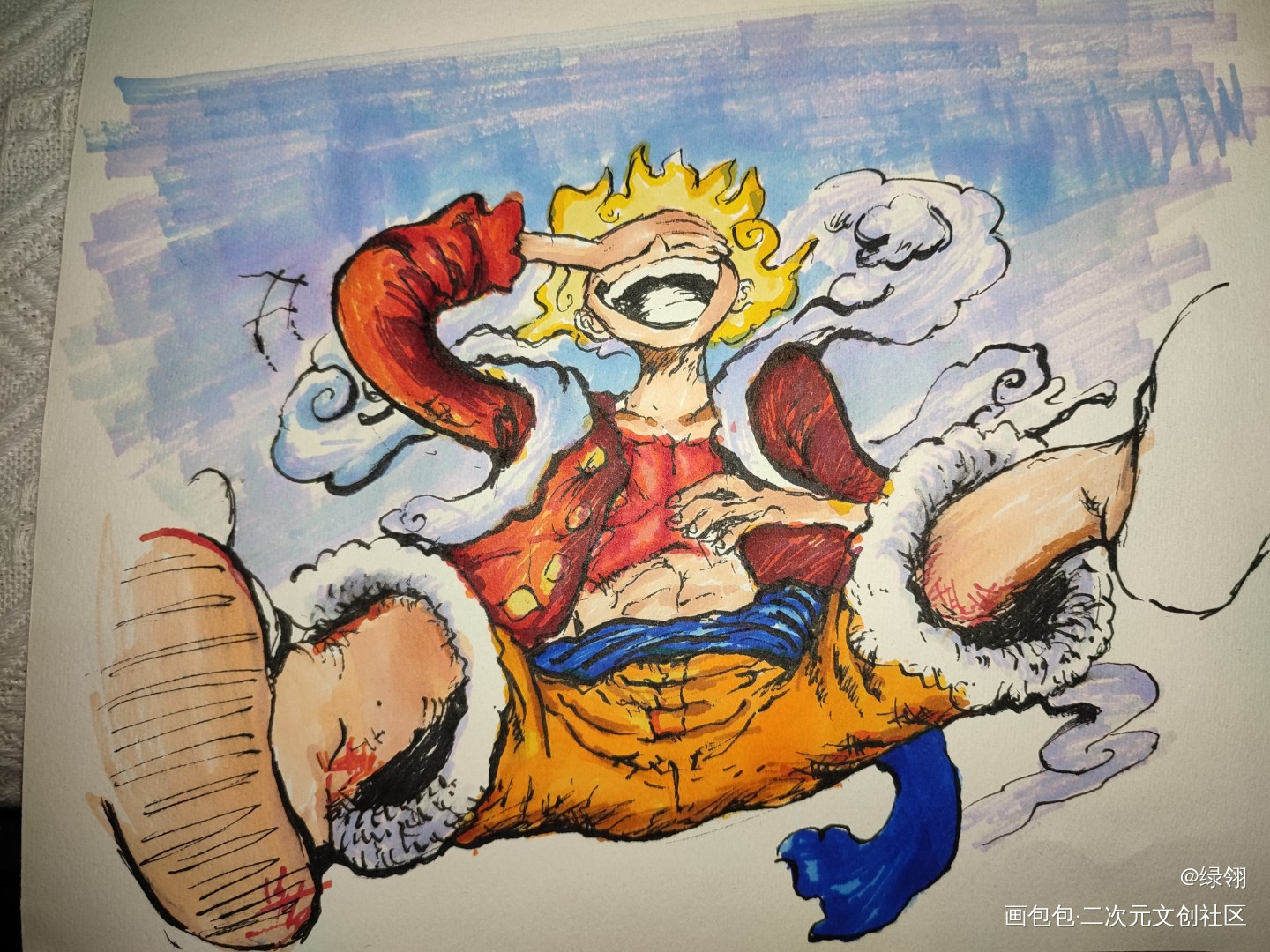 啥都画一点点_铅笔黑白简笔摸鱼页绘画作品