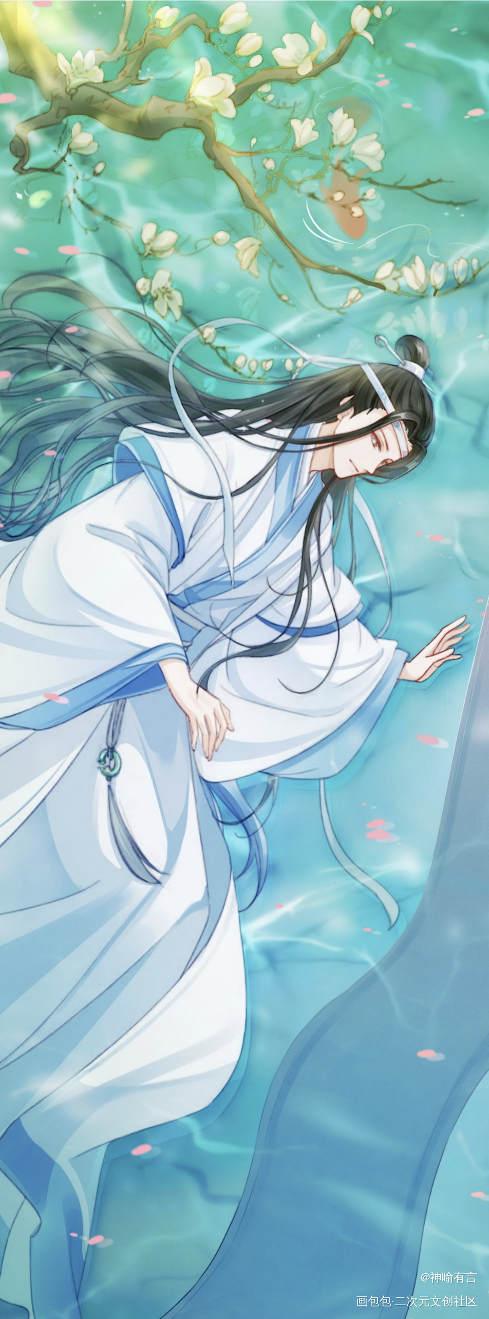 _魔道祖师稿子绘画作品