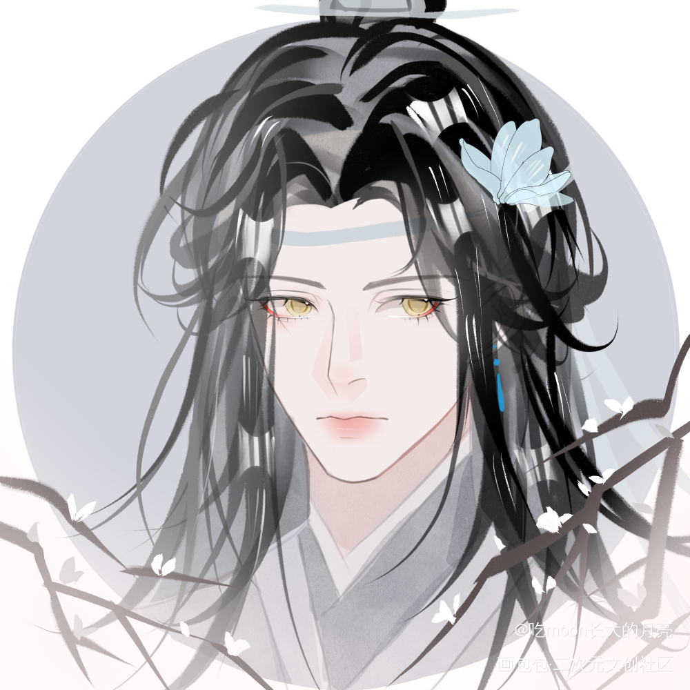 111_蓝忘机·魔道祖师魏无羡·魔道祖师蓝忘机魏无羡绘画作品