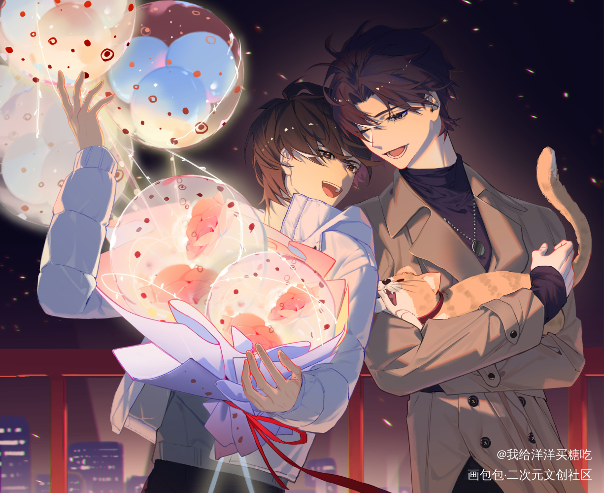 今天又是小两口_某某江添·某某盛望·某某绘画作品