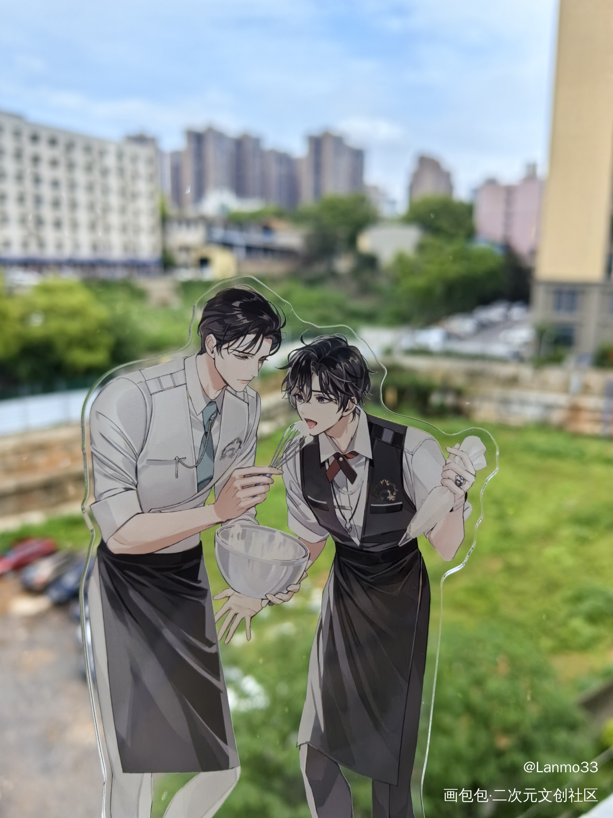 伟大的立牌不挑背景_魔道祖师谷美分享蓝忘机魏无羡绘画作品