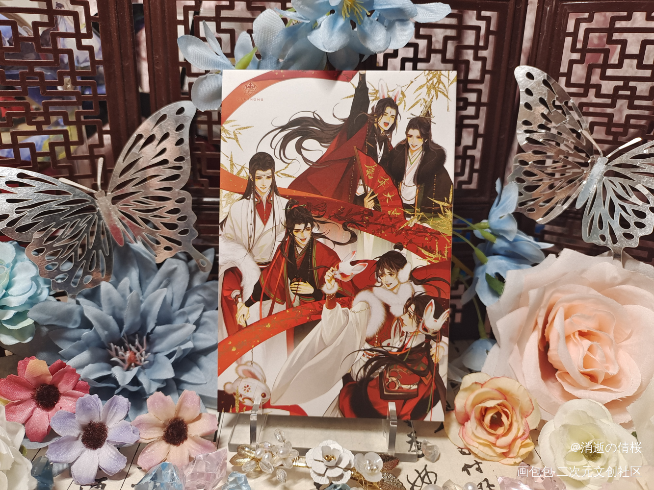 _天官赐福魔道祖师谷美分享花城·天官赐福谢怜·天官赐福蓝忘机·魔道祖师魏无羡·魔道祖师绘画作品