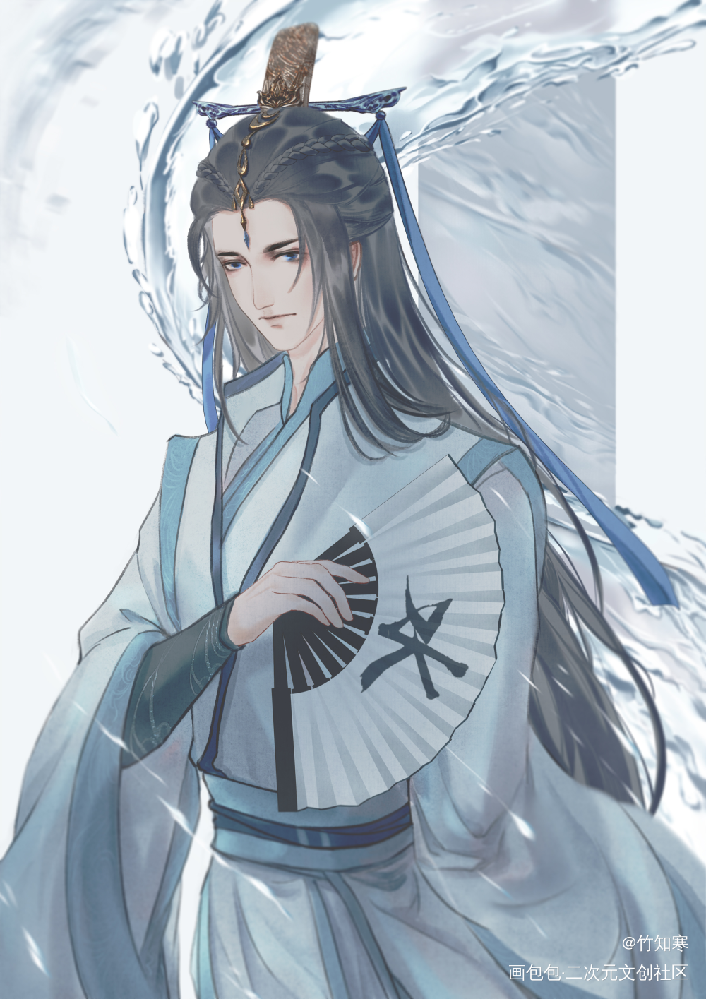 天官赐福|水师无渡_天官赐福板绘涂绘画作品