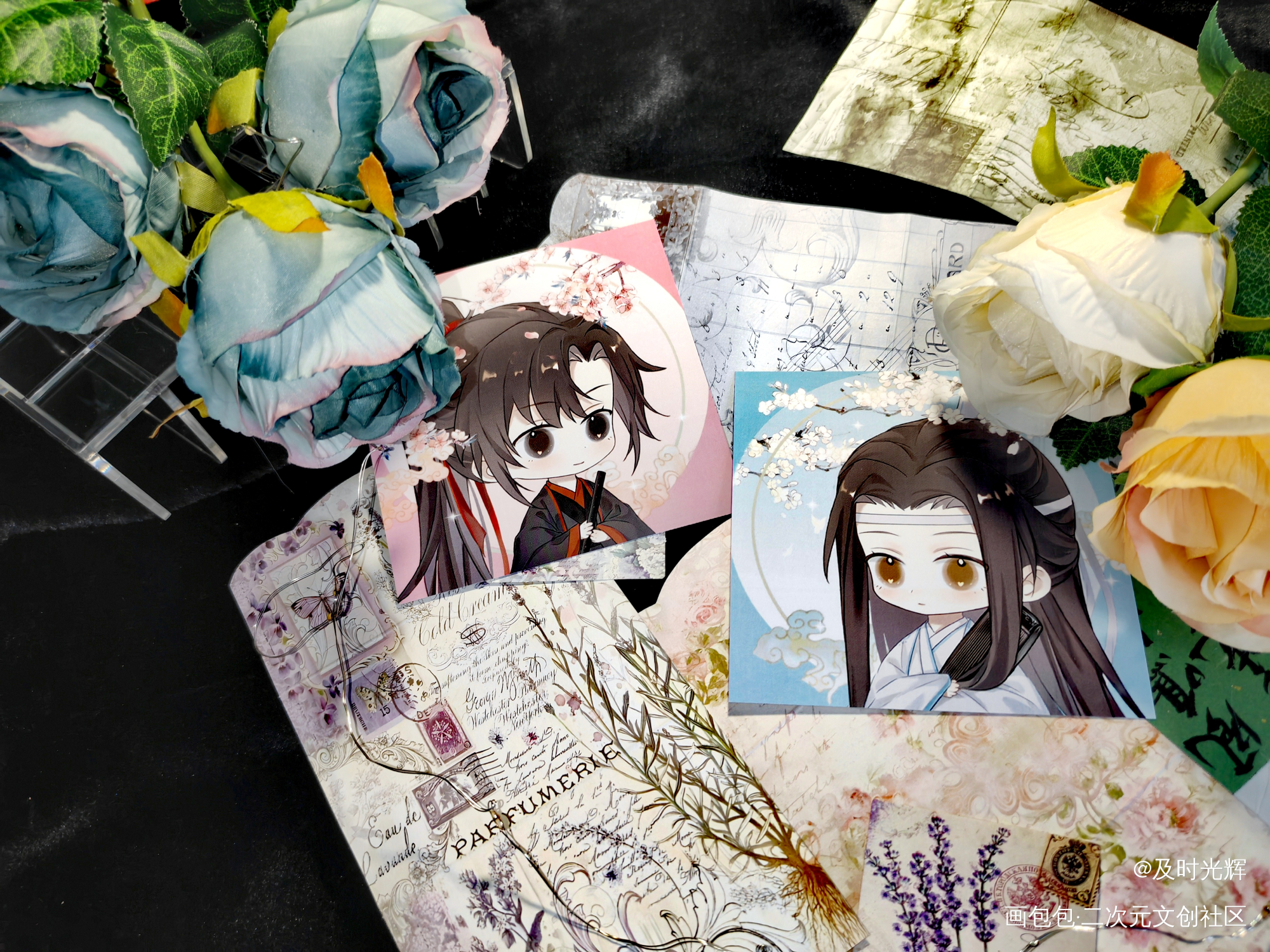 拍摄_魔道祖师谷美分享包包赏花季蓝忘机·魔道祖师魏无羡·魔道祖师绘画作品
