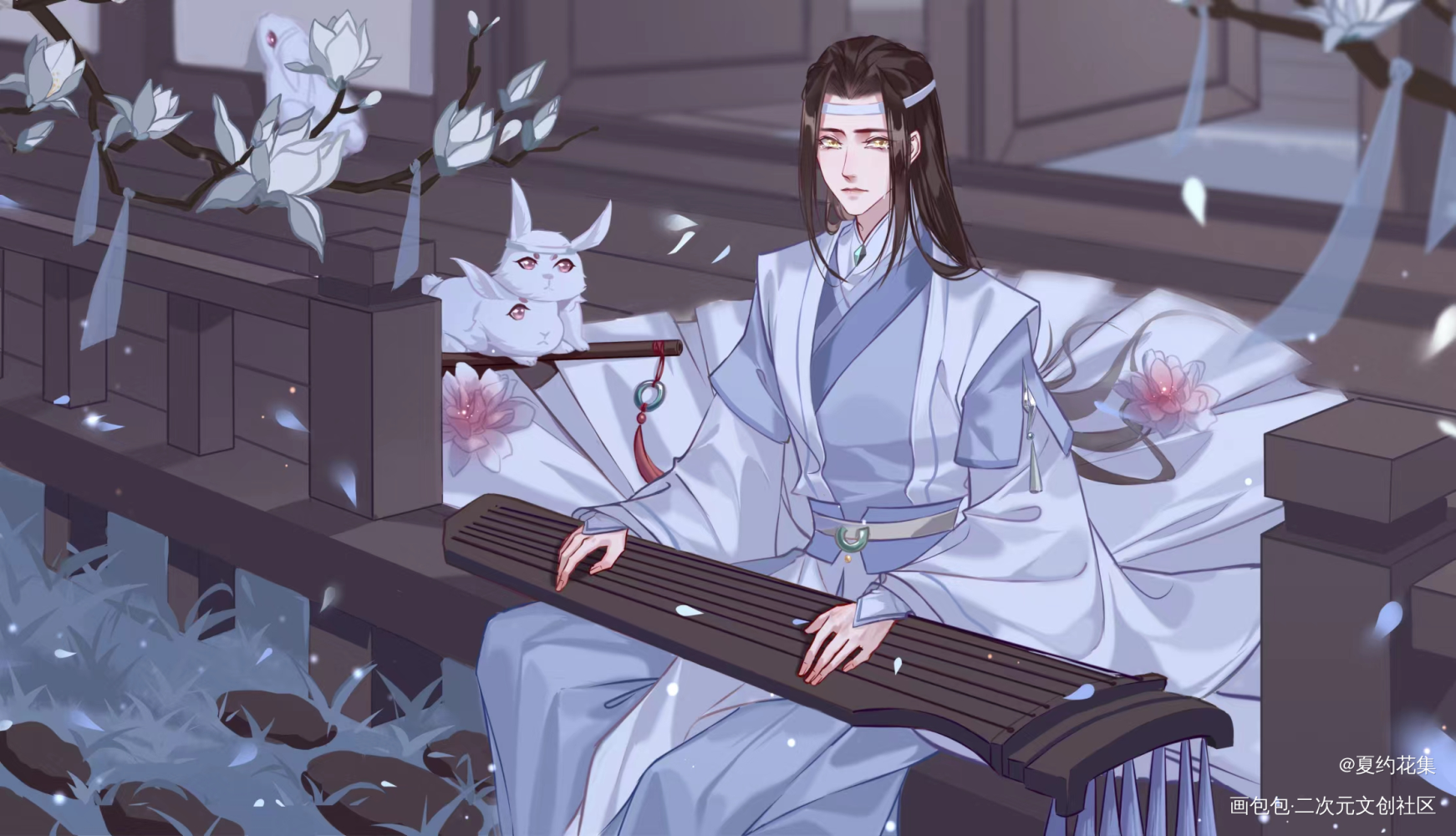 思念老婆的闭关叽_魔道祖师蓝忘机·魔道祖师魏无羡·魔道祖师绘画作品