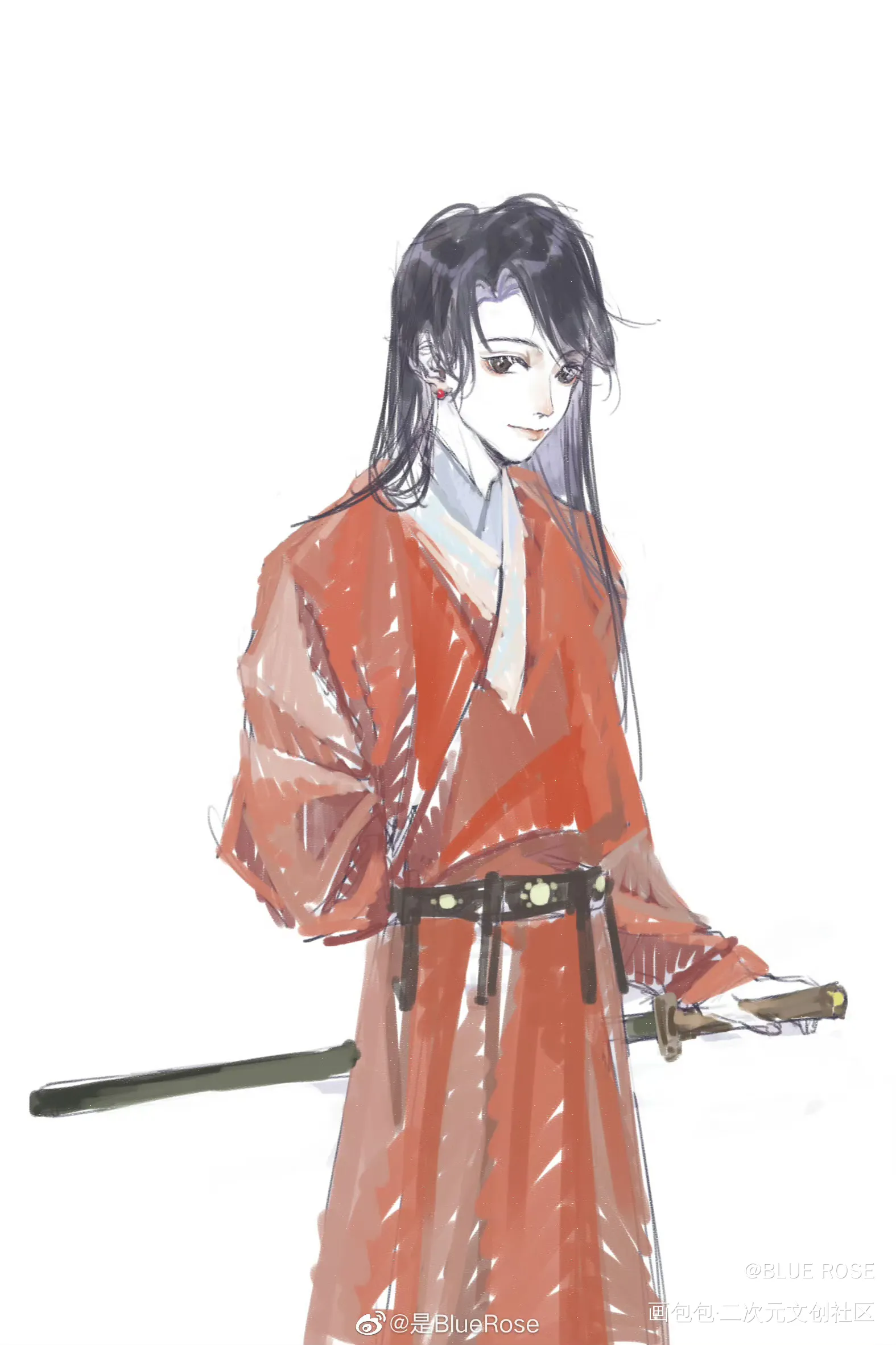 之前画的兰舟_将进酒沈泽川沈兰舟绘画作品