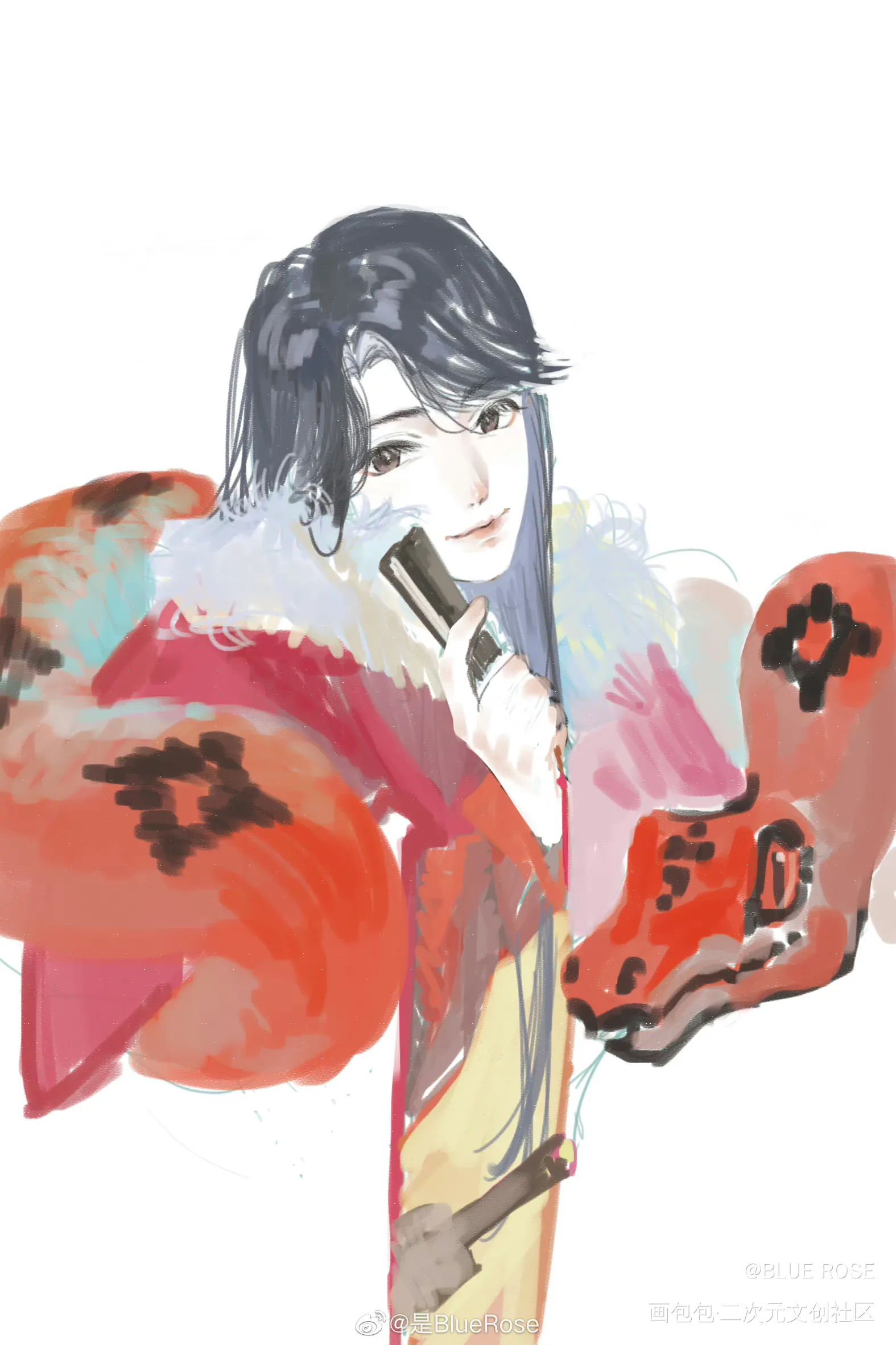 之前画的兰舟_将进酒沈泽川沈兰舟绘画作品
