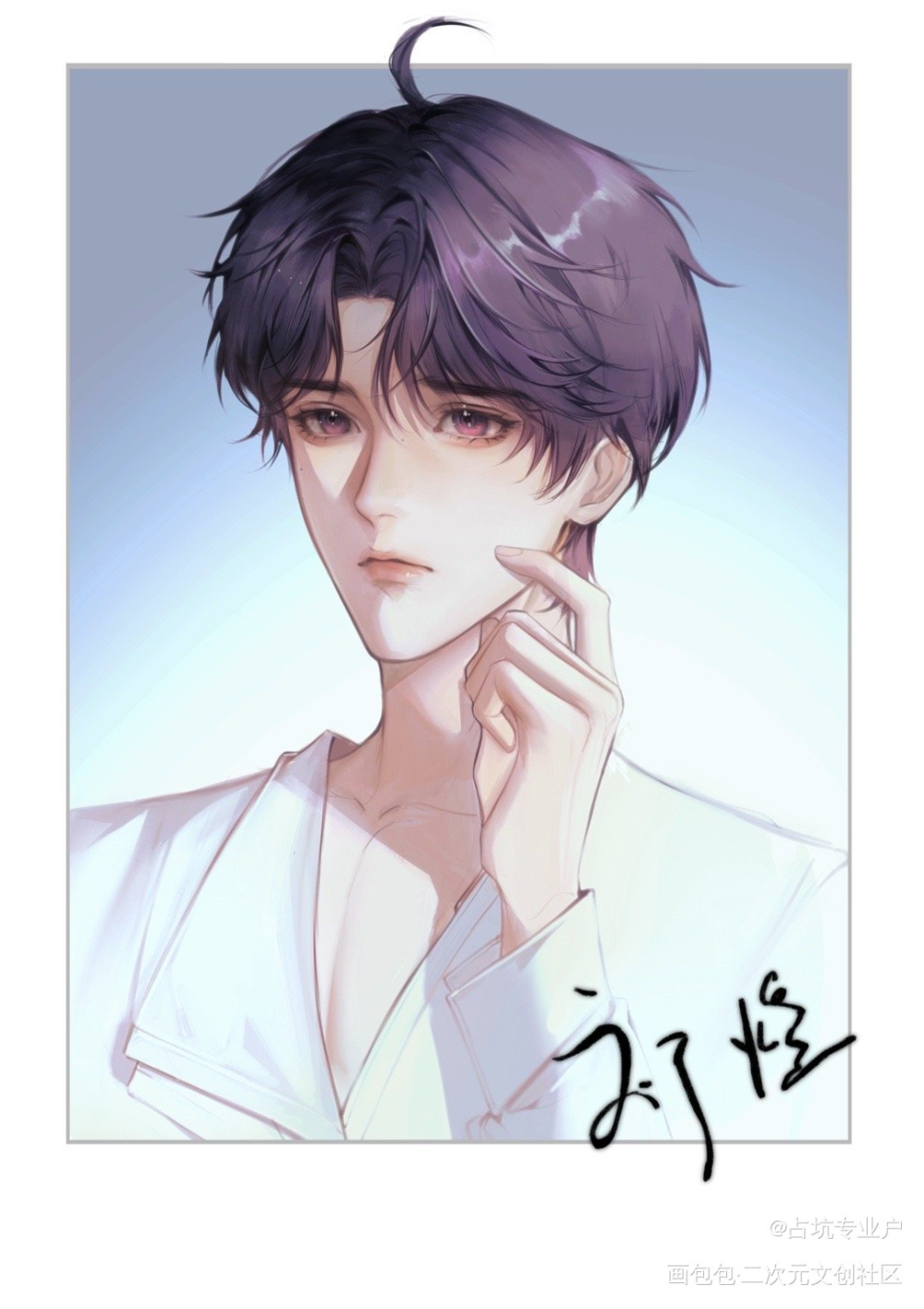 _恋与深空祁煜绘画作品