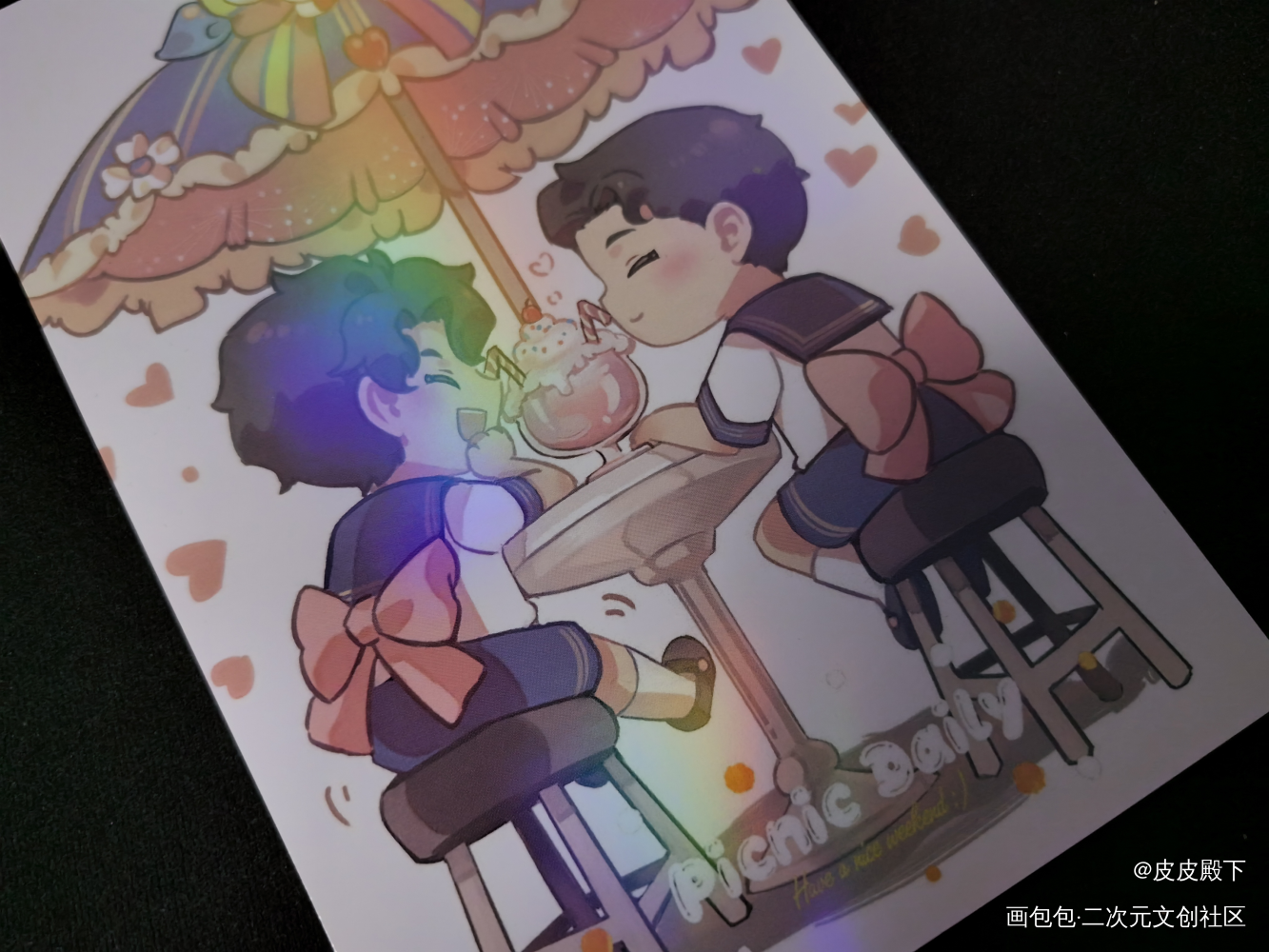 小情侣😘_谁把谁当真授权返图周边秀妹叔黎朔赵锦辛绘画作品
