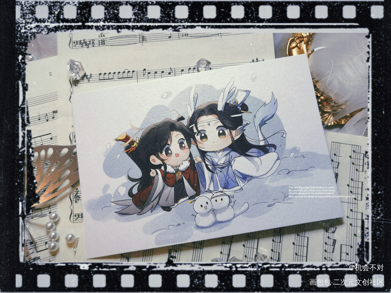 _魔道祖师蓝忘机·魔道祖师魏无羡·魔道祖师绘画作品