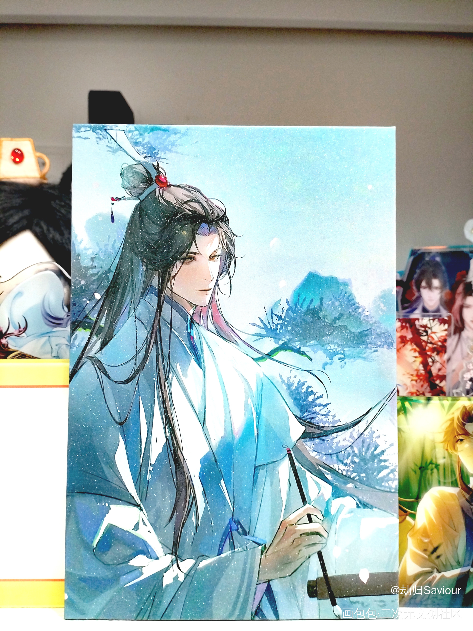 【二哈和他的白猫师尊】燃晚_二哈和他的白猫师尊燃晚墨燃楚晚宁绘画作品