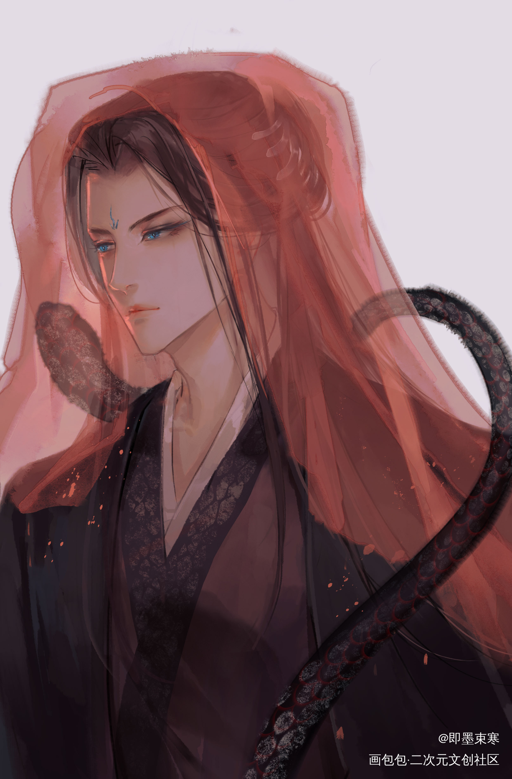 疏通同归_遇蛇绘画作品