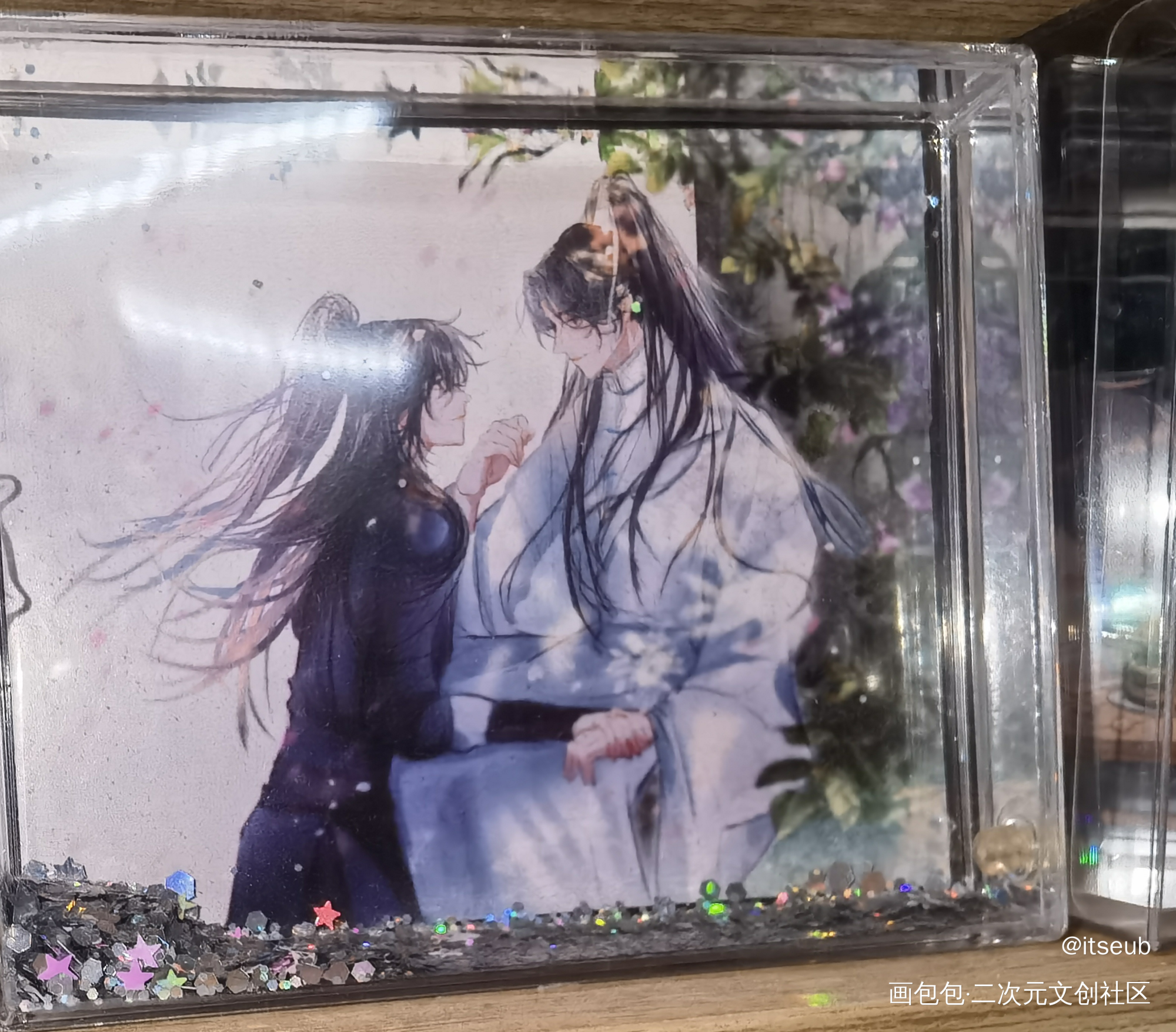 流沙相框_二哈和他的白猫师尊授权返图无料返图墨燃·二哈和他的白猫师尊楚晚宁·二哈和他的白猫师尊古风绘画作品