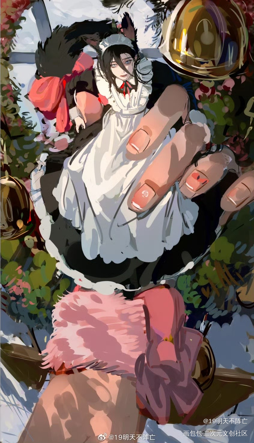在家门口发现了……？_绘画作品