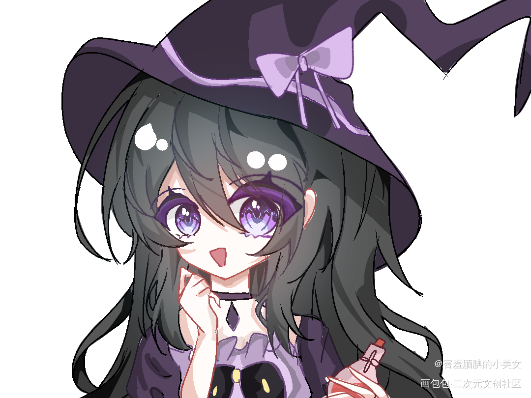 小女巫_我在惊悚游戏里封神刘佳仪绘画作品