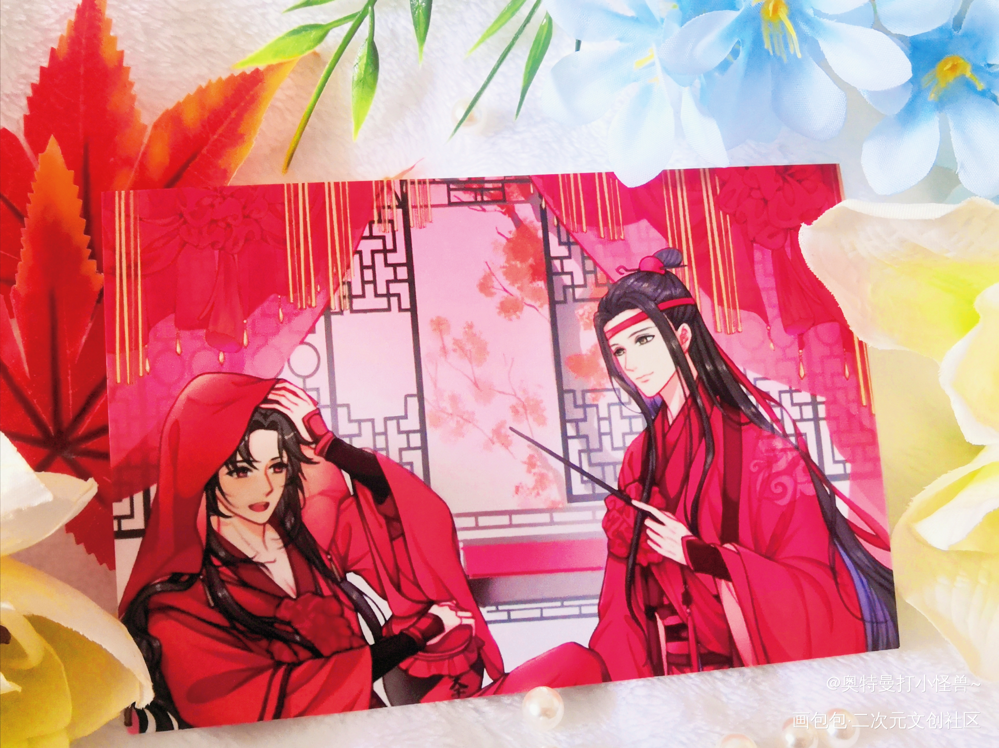 掀起你的盖头来_魔道祖师日常碎碎念蓝忘机·魔道祖师魏无羡·魔道祖师绘画作品