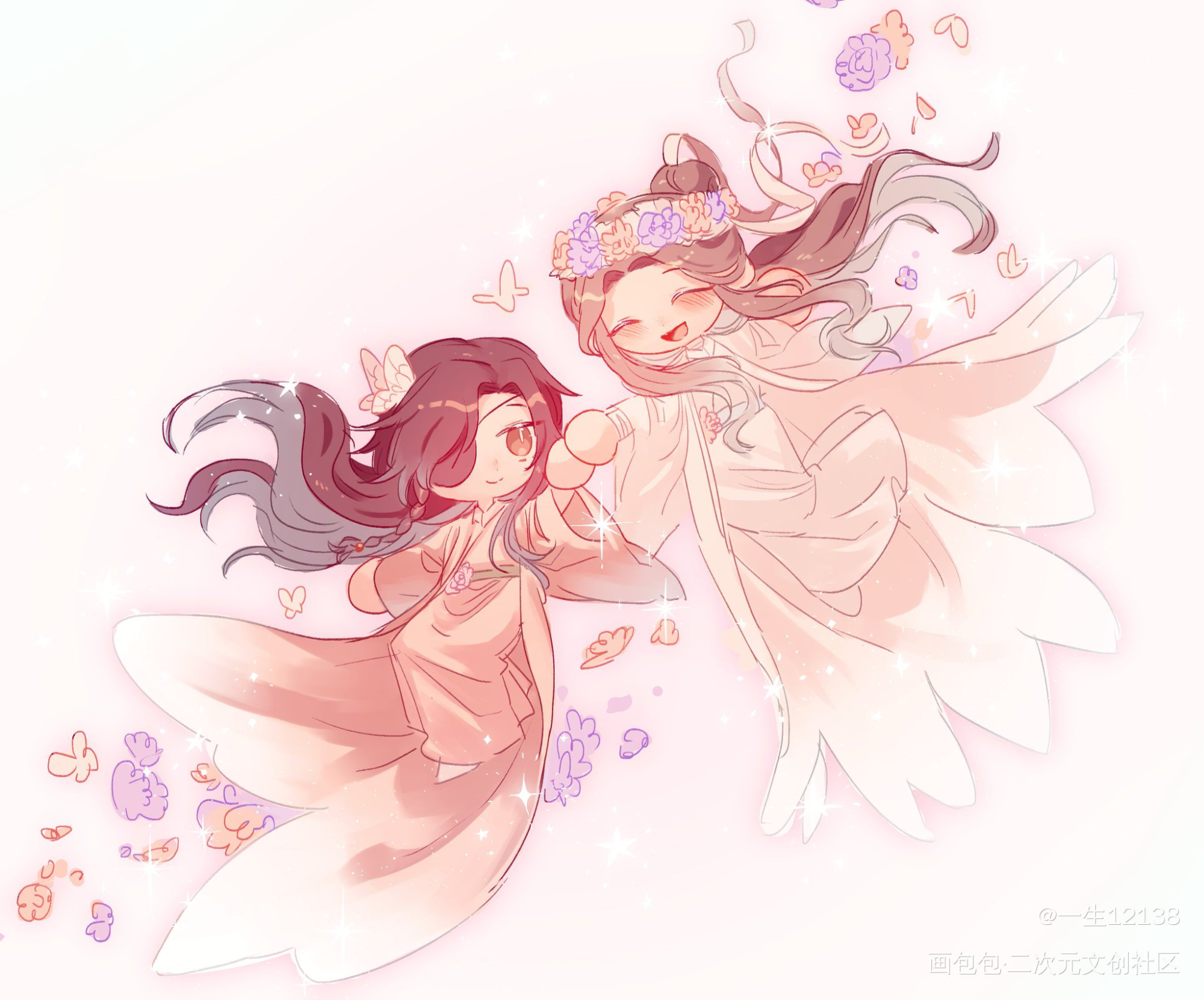 花仙子花怜_天官赐福花城·天官赐福谢怜·天官赐福绘画作品
