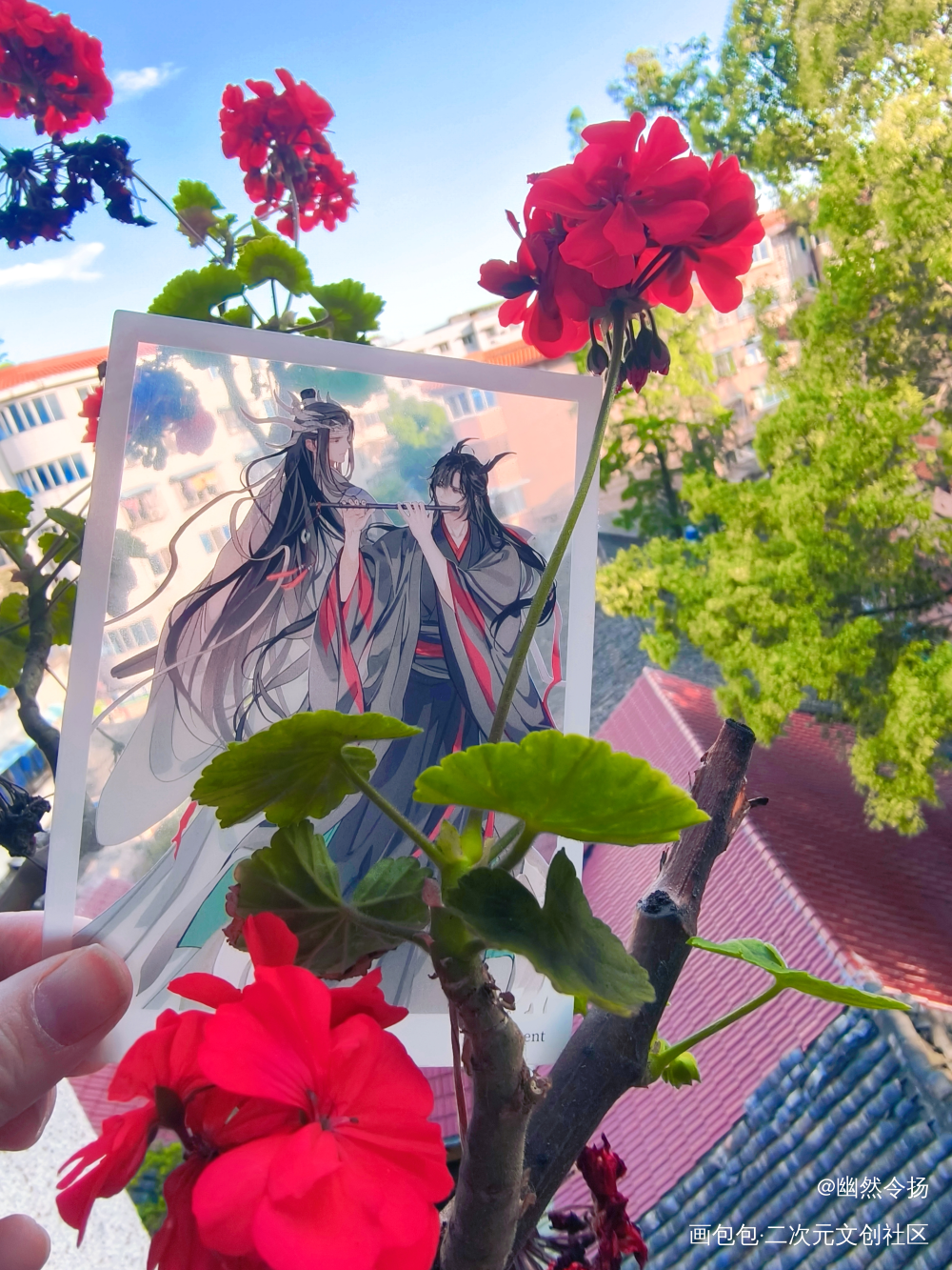 雨过天晴的浪漫_魔道祖师周边秀忘羡蓝忘机魏无羡绘画作品