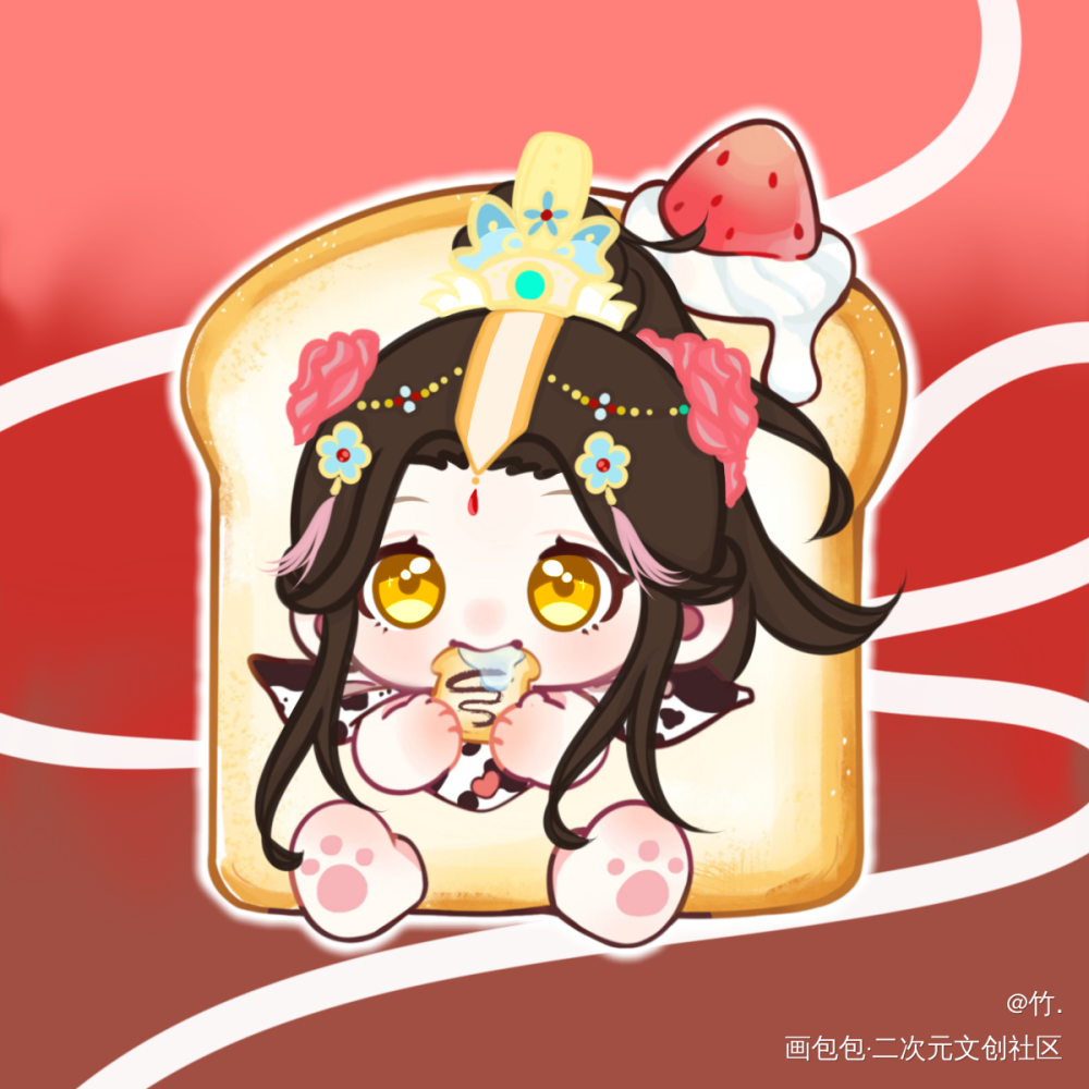 _天官赐福绘画作品