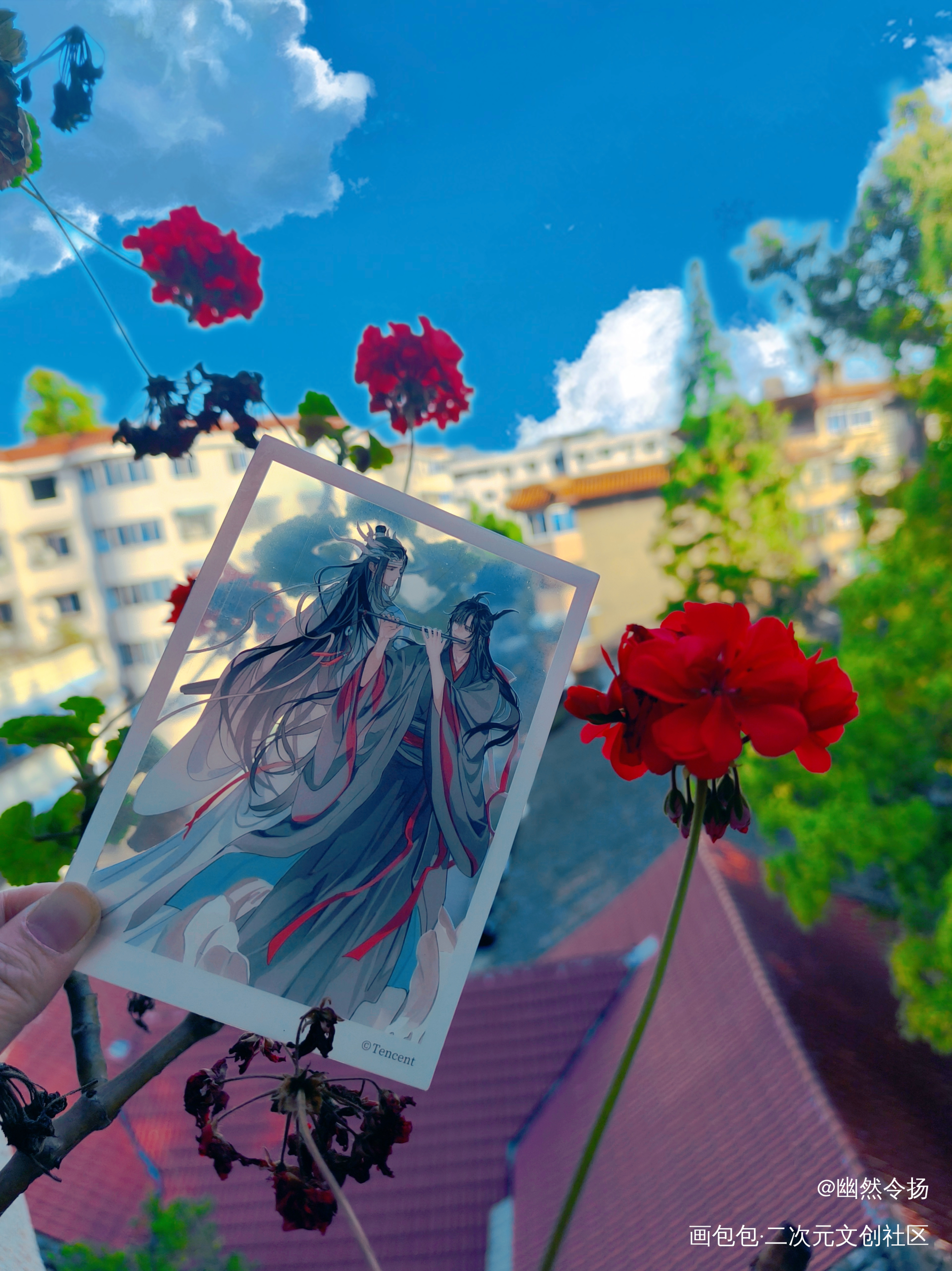 雨过天晴的浪漫_魔道祖师周边秀忘羡蓝忘机魏无羡绘画作品
