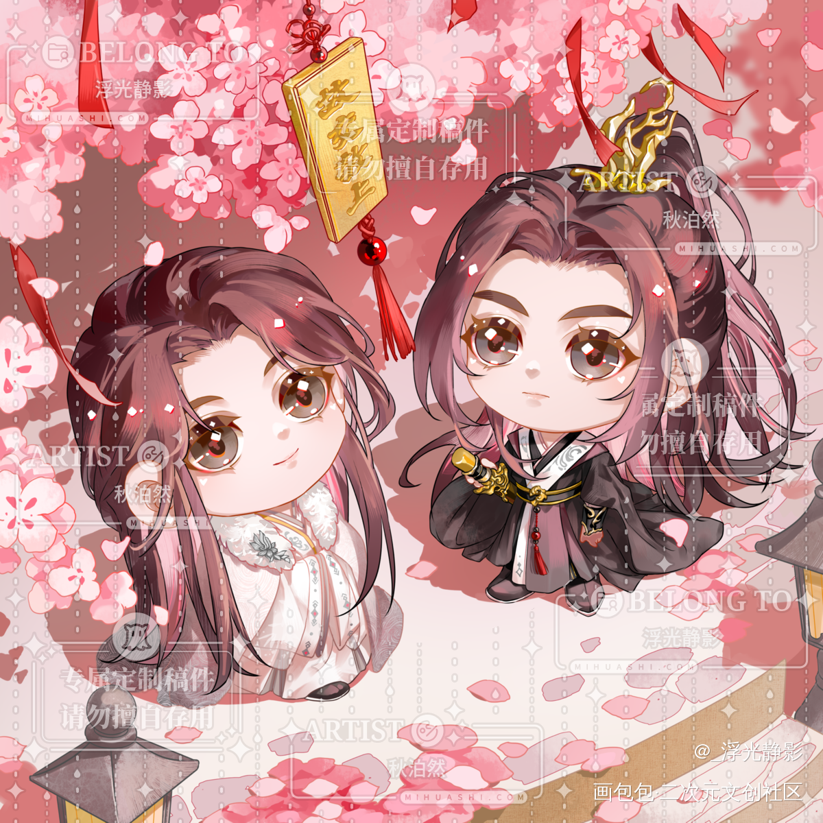 姻缘树_不见上仙三百年绘画作品