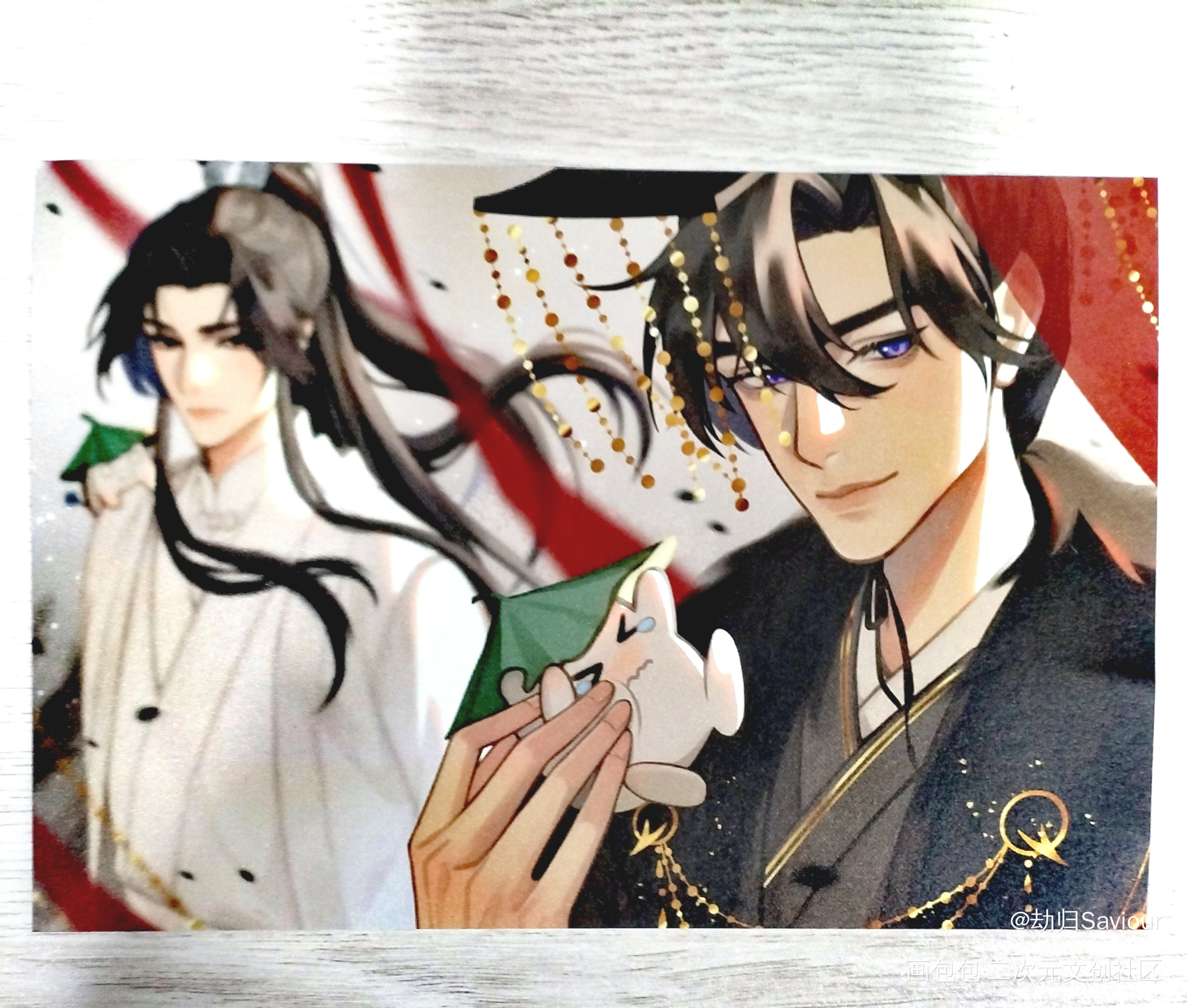 【二哈和他的白猫师尊】燃晚_二哈和他的白猫师尊燃晚墨燃楚晚宁绘画作品