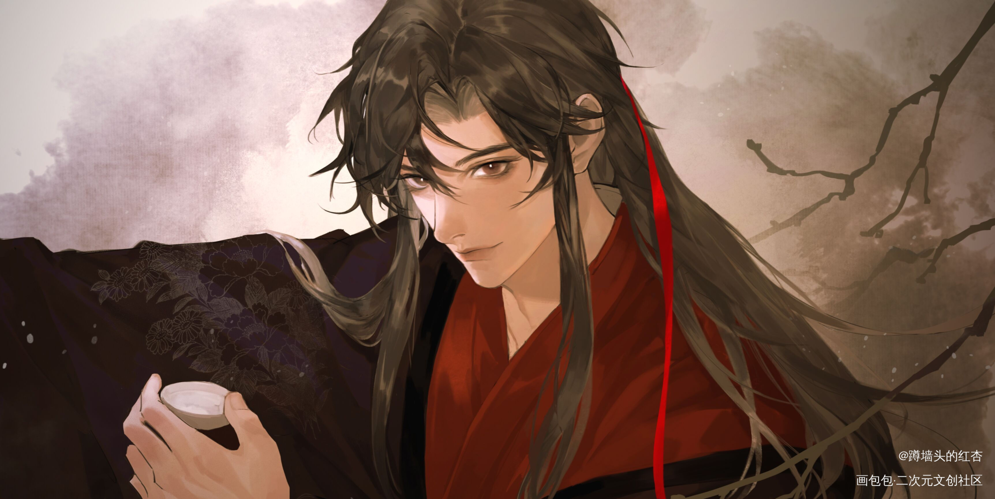 _魔道祖师忘羡蓝忘机魏无羡绘画作品