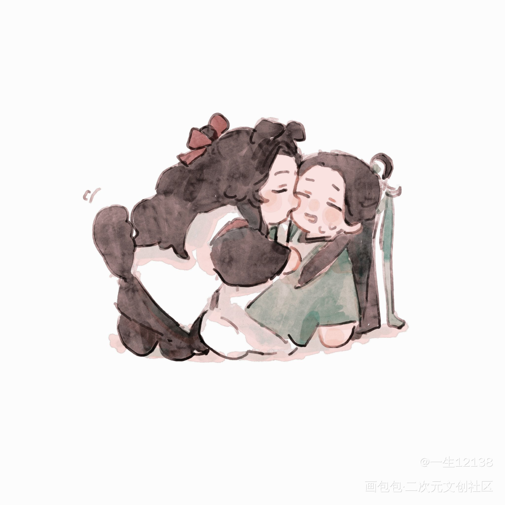 小狗摇尾巴_人渣反派自救系统洛冰河·人渣反派自救系统沈清秋·人渣反派自救系统绘画作品