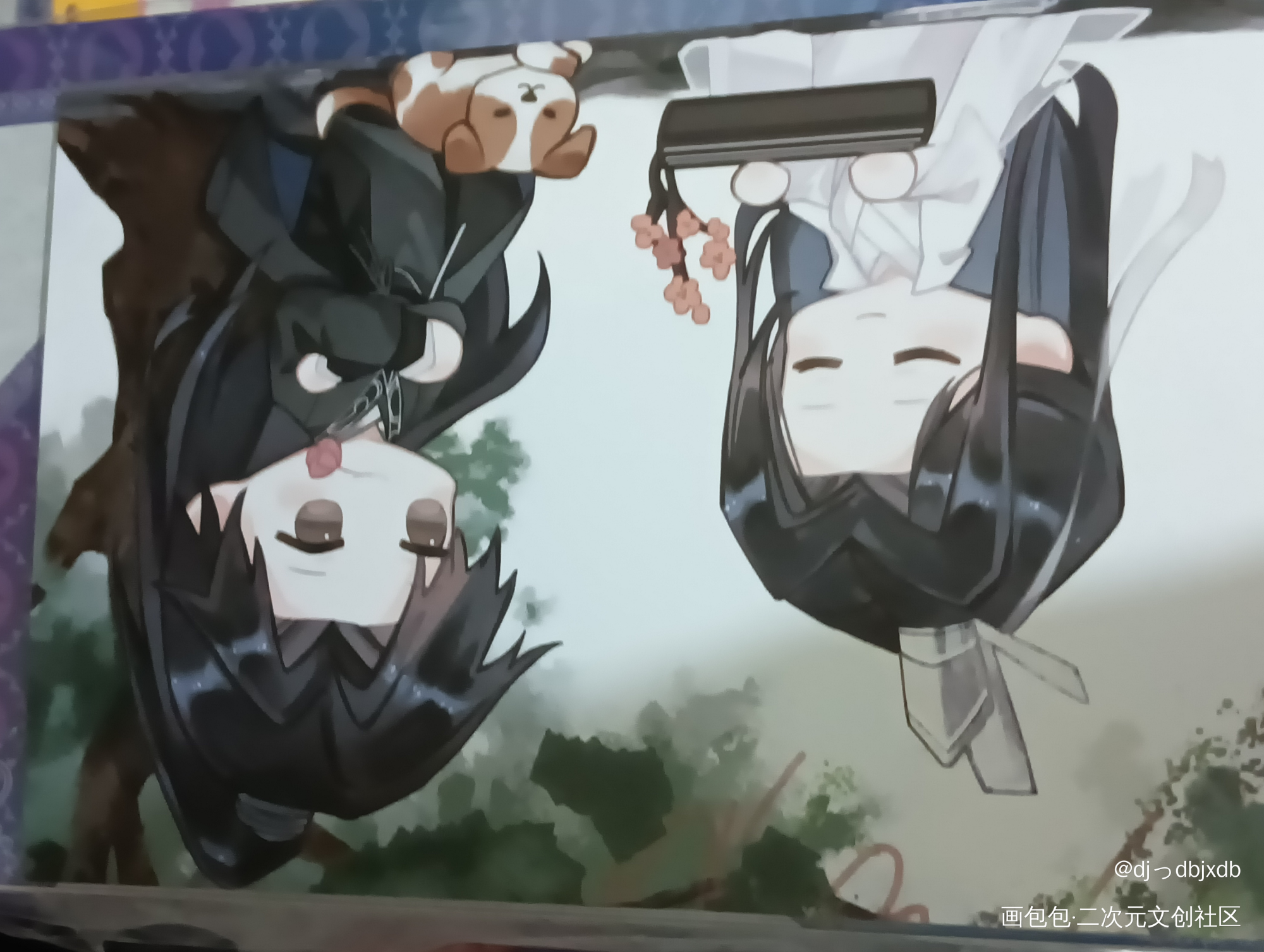 _二哈和他的白猫师尊无料返图绘画作品