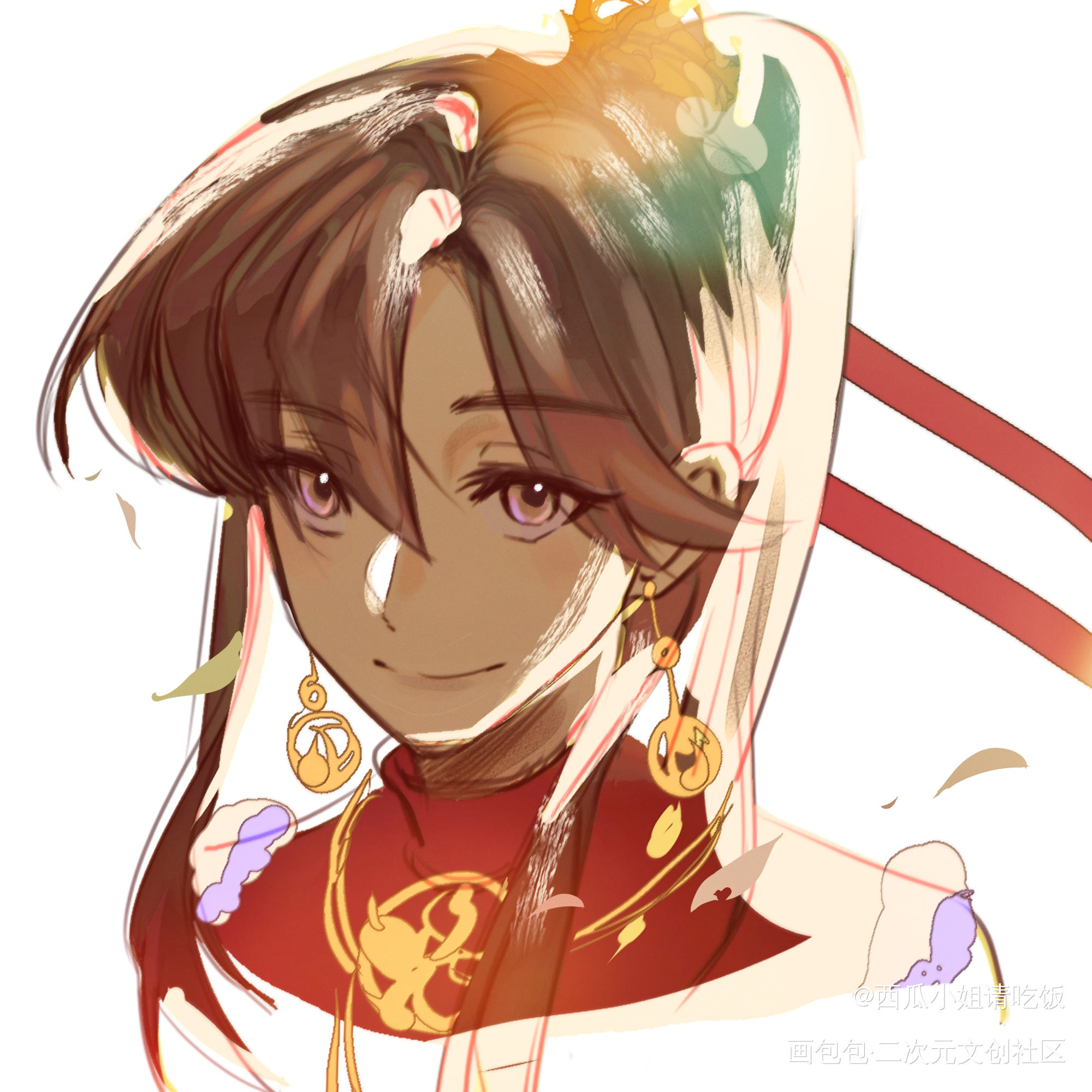 谁家少年逐风流_古风绘画作品