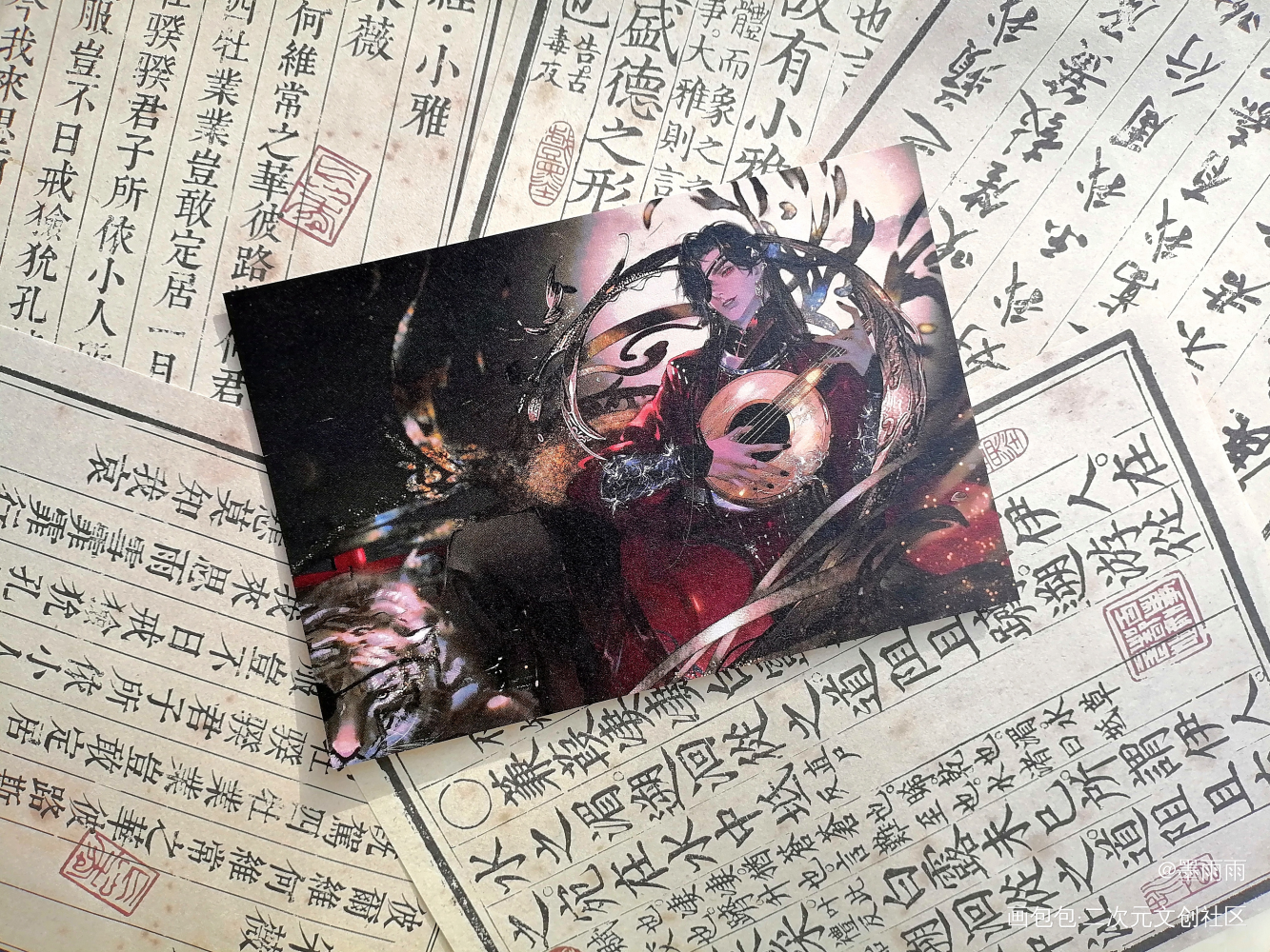 _天官赐福无料返图花城·天官赐福谢怜·天官赐福绘画作品
