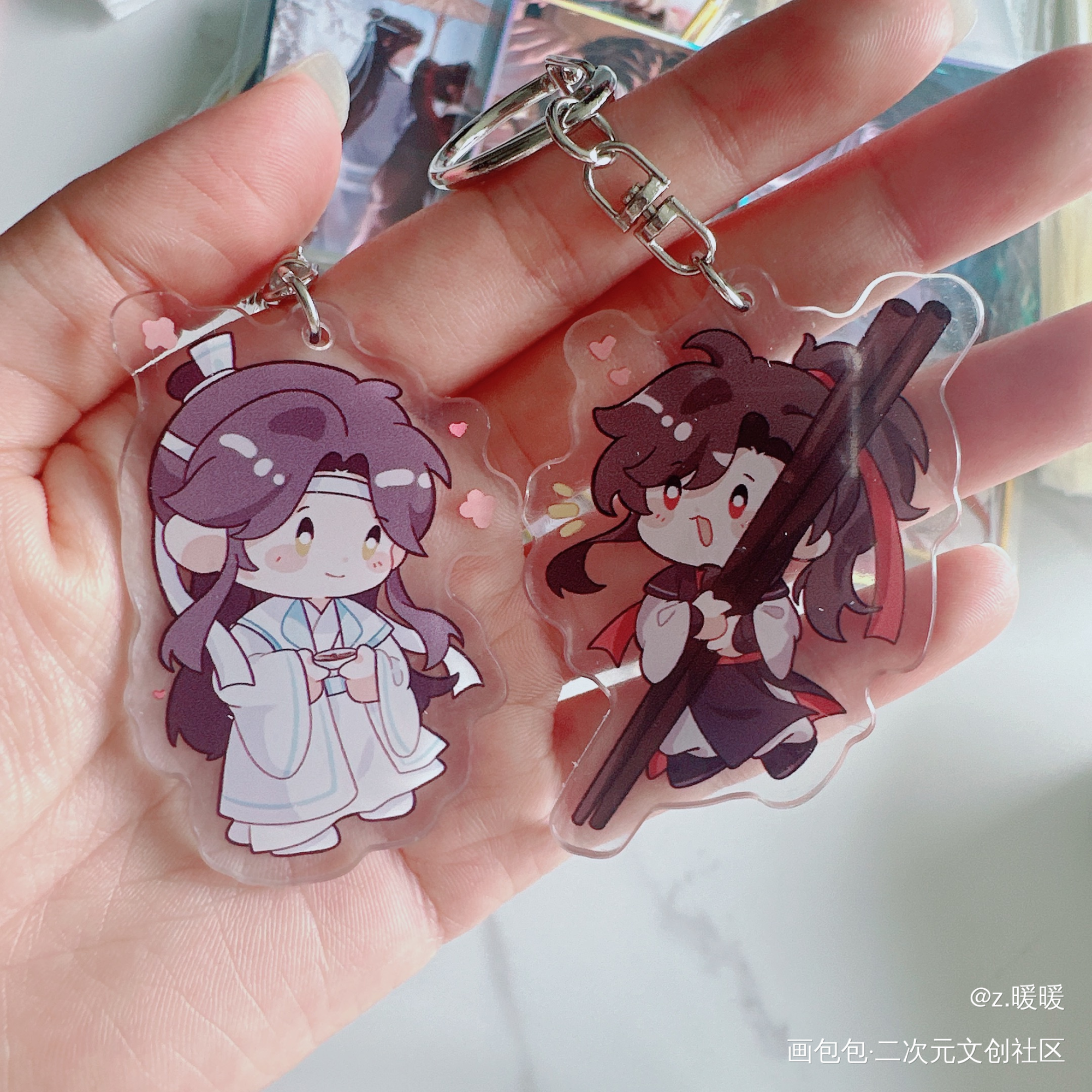 两个小可爱☺️_魔道祖师授权返图绘画作品