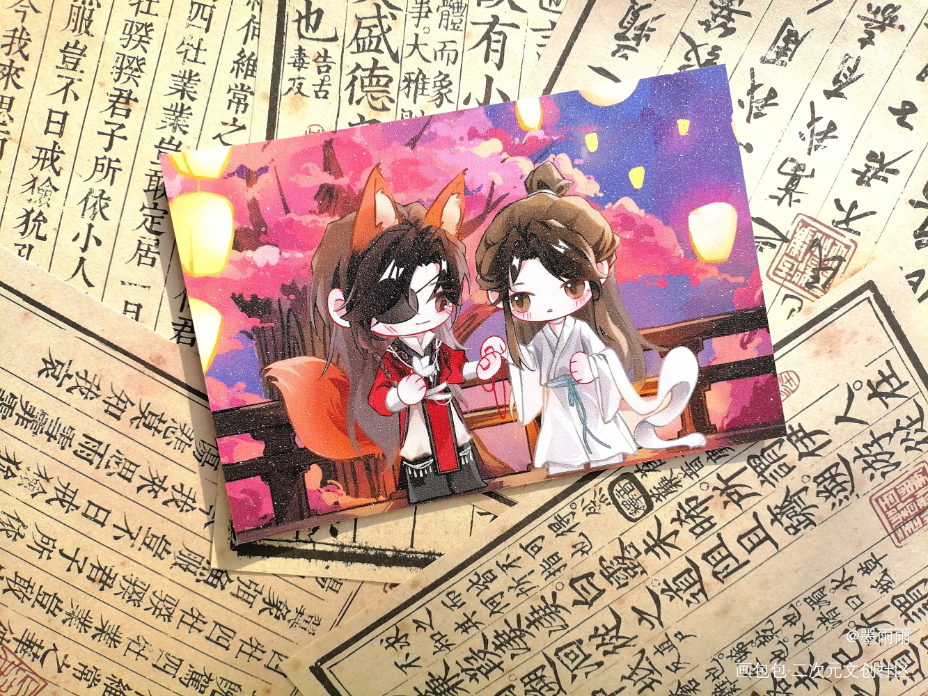 _天官赐福无料返图花城·天官赐福谢怜·天官赐福绘画作品