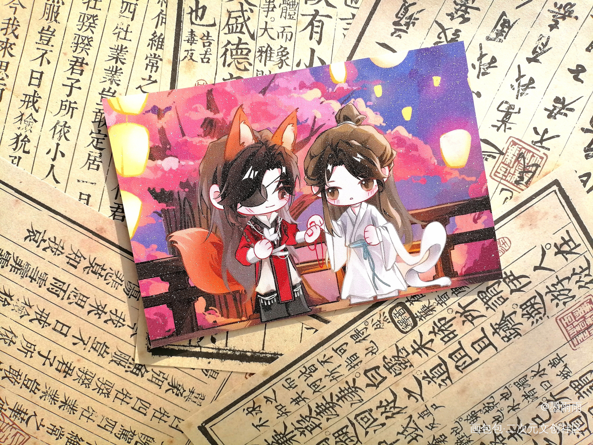 _天官赐福无料返图花城·天官赐福谢怜·天官赐福绘画作品