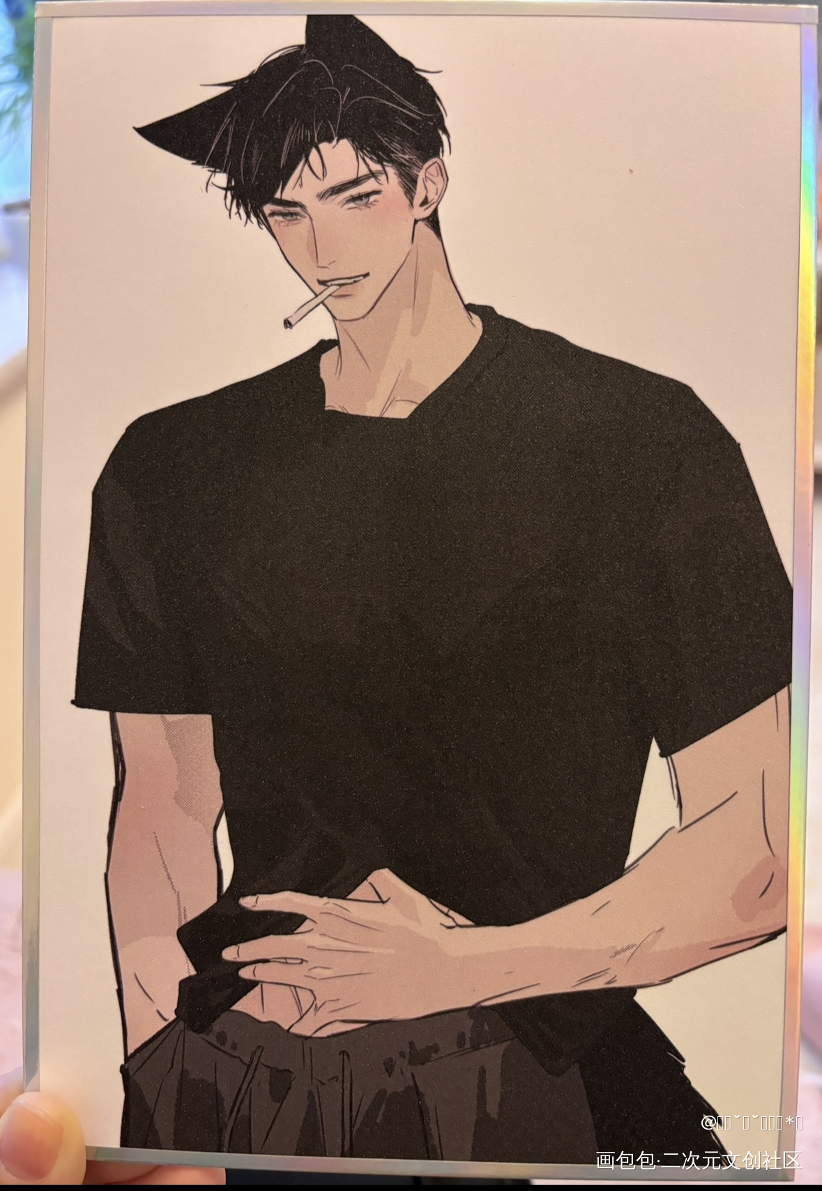  帅气原小狗🐶_原炀·针锋对决绘画作品