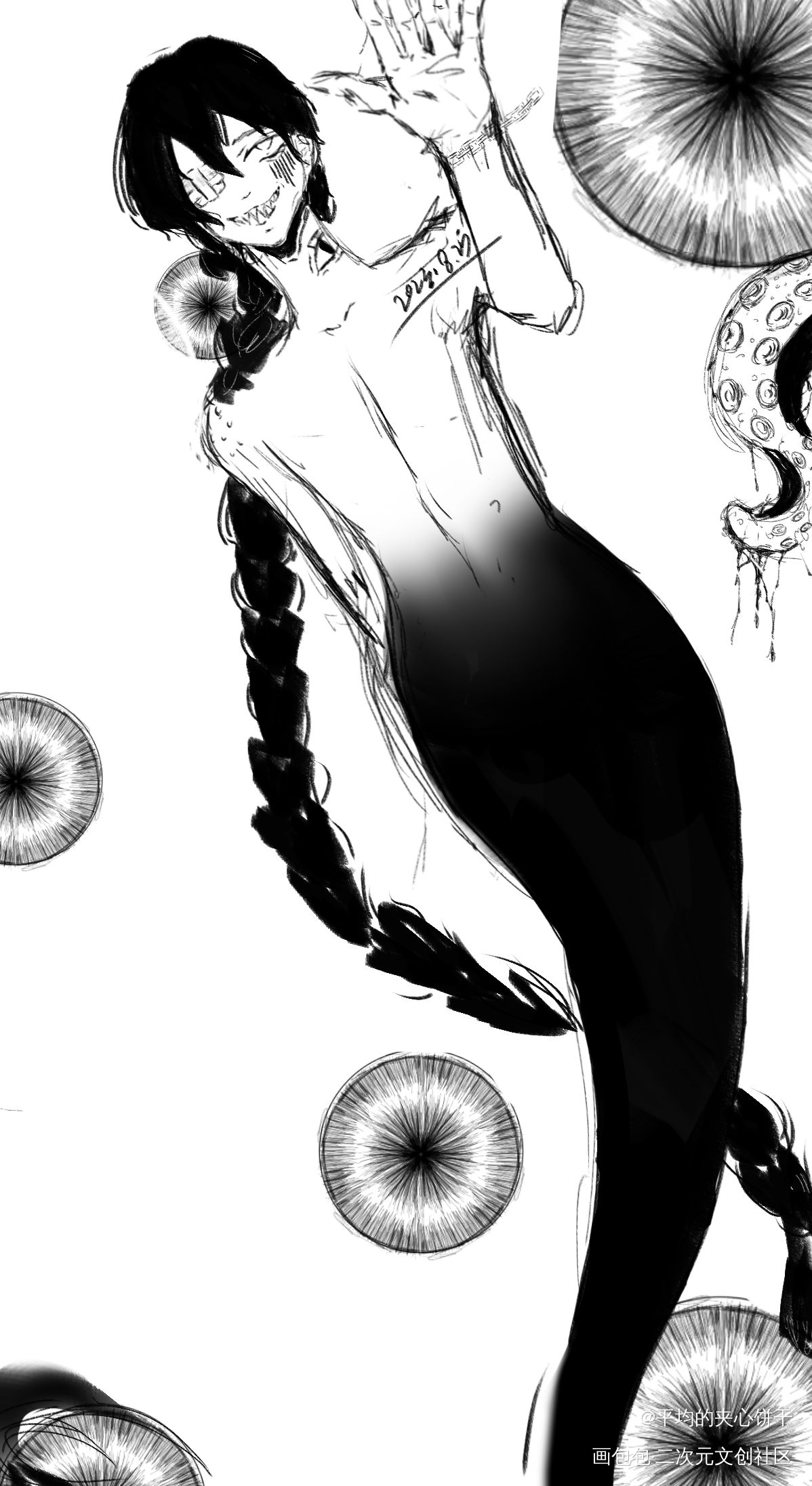 _摸鱼页绘画作品