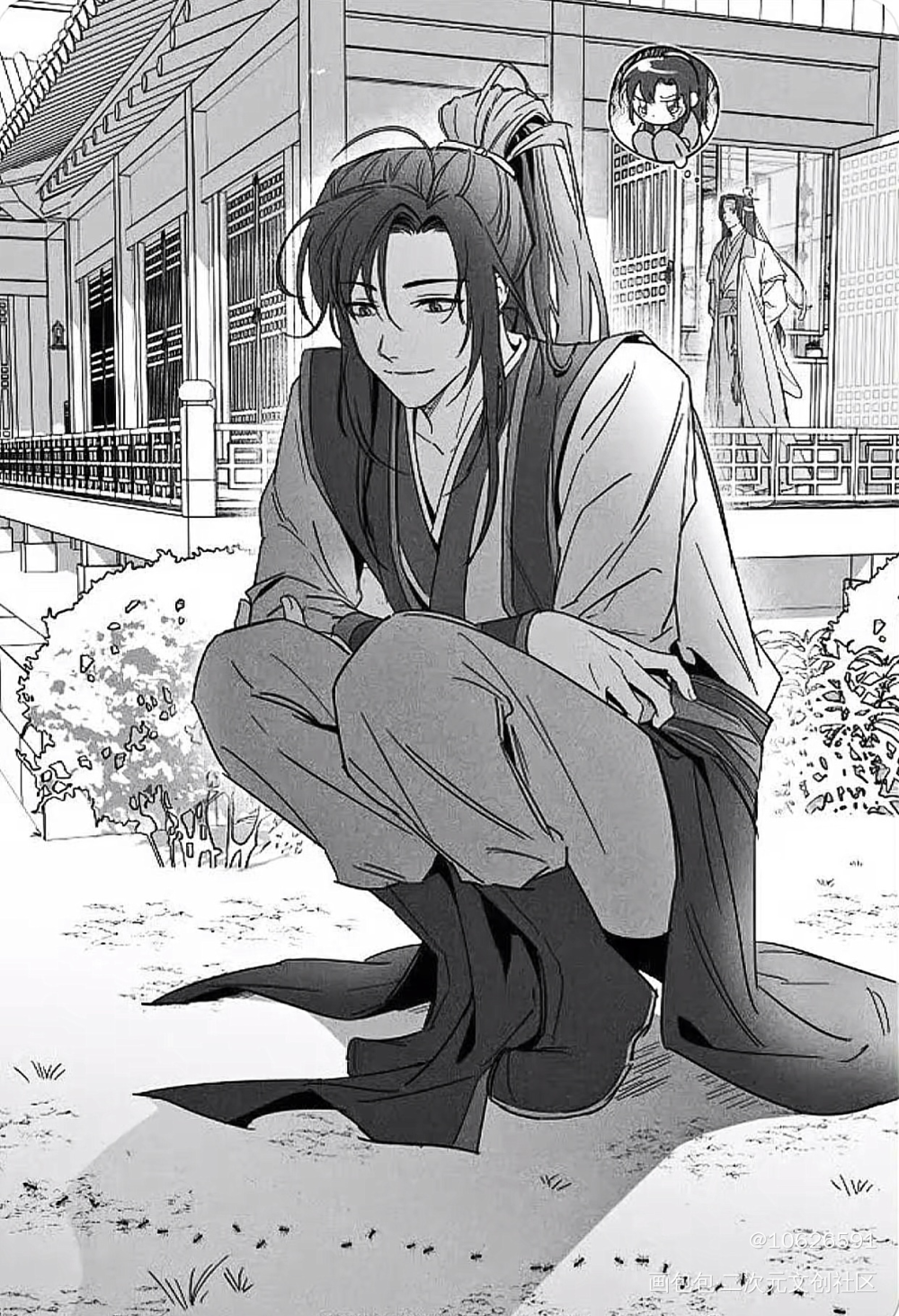 汪叽以为羡羡在哭_魔道祖师忘羡蓝忘机·魔道祖师魏无羡·魔道祖师绘画作品