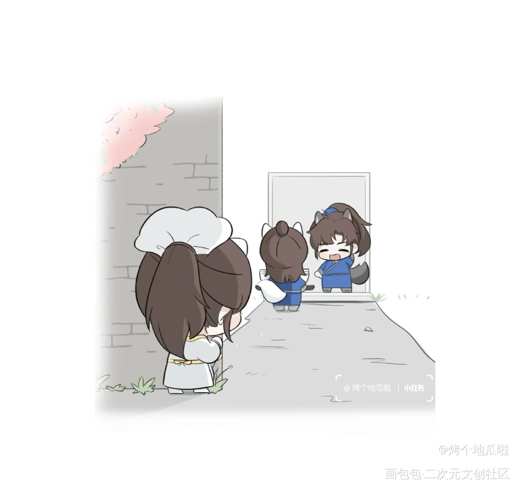 猫宁:又是哄墨燃那小子的一天_二哈和他的白猫师尊师昧墨燃楚晚宁绘画作品