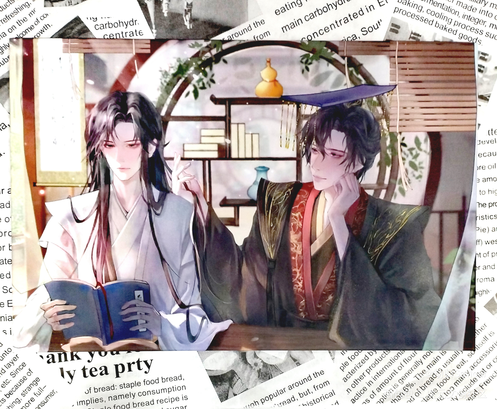 【二哈和他的白猫师尊】燃晚_二哈和他的白猫师尊燃晚墨燃楚晚宁绘画作品