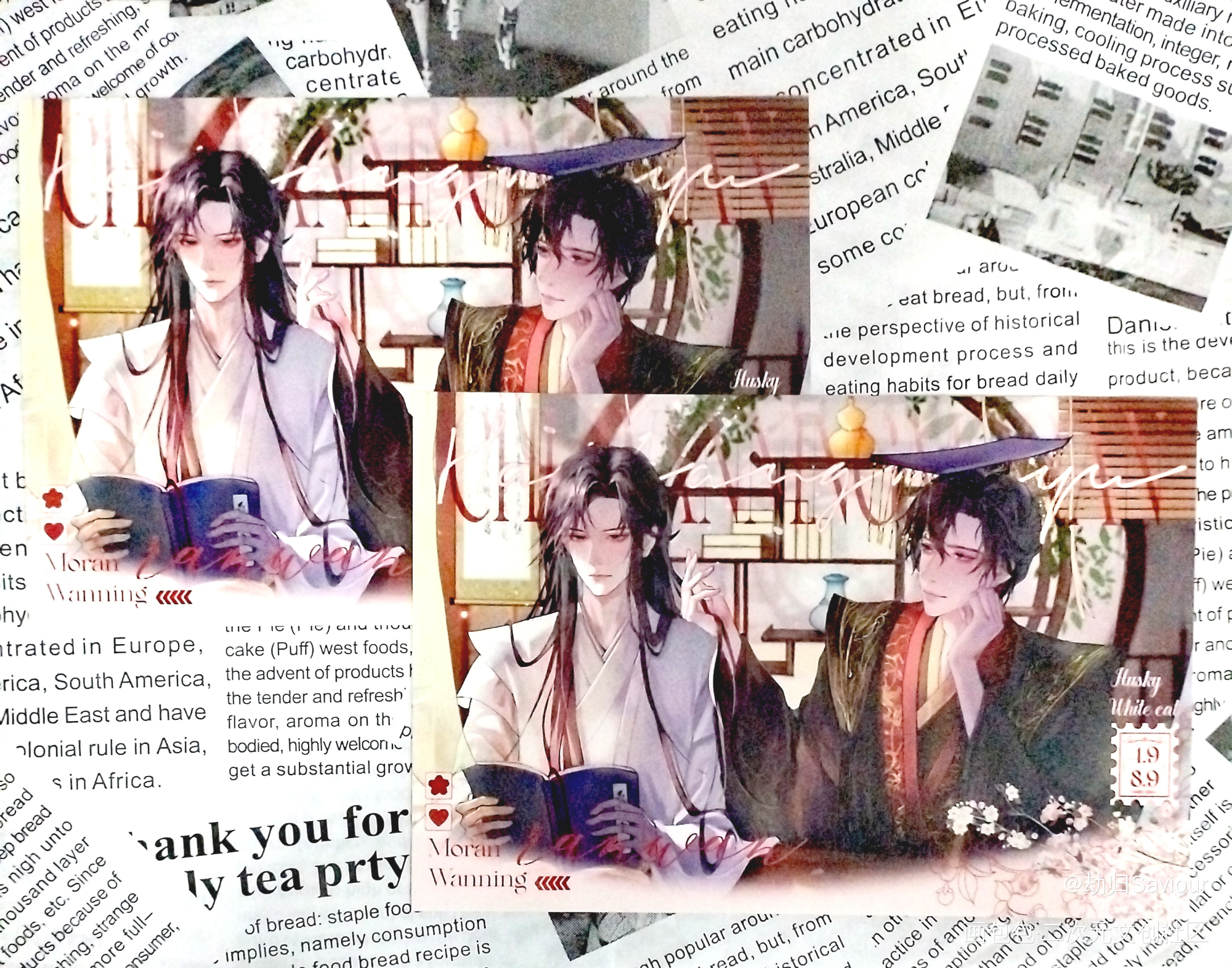 【二哈和他的白猫师尊】燃晚_二哈和他的白猫师尊燃晚墨燃楚晚宁绘画作品